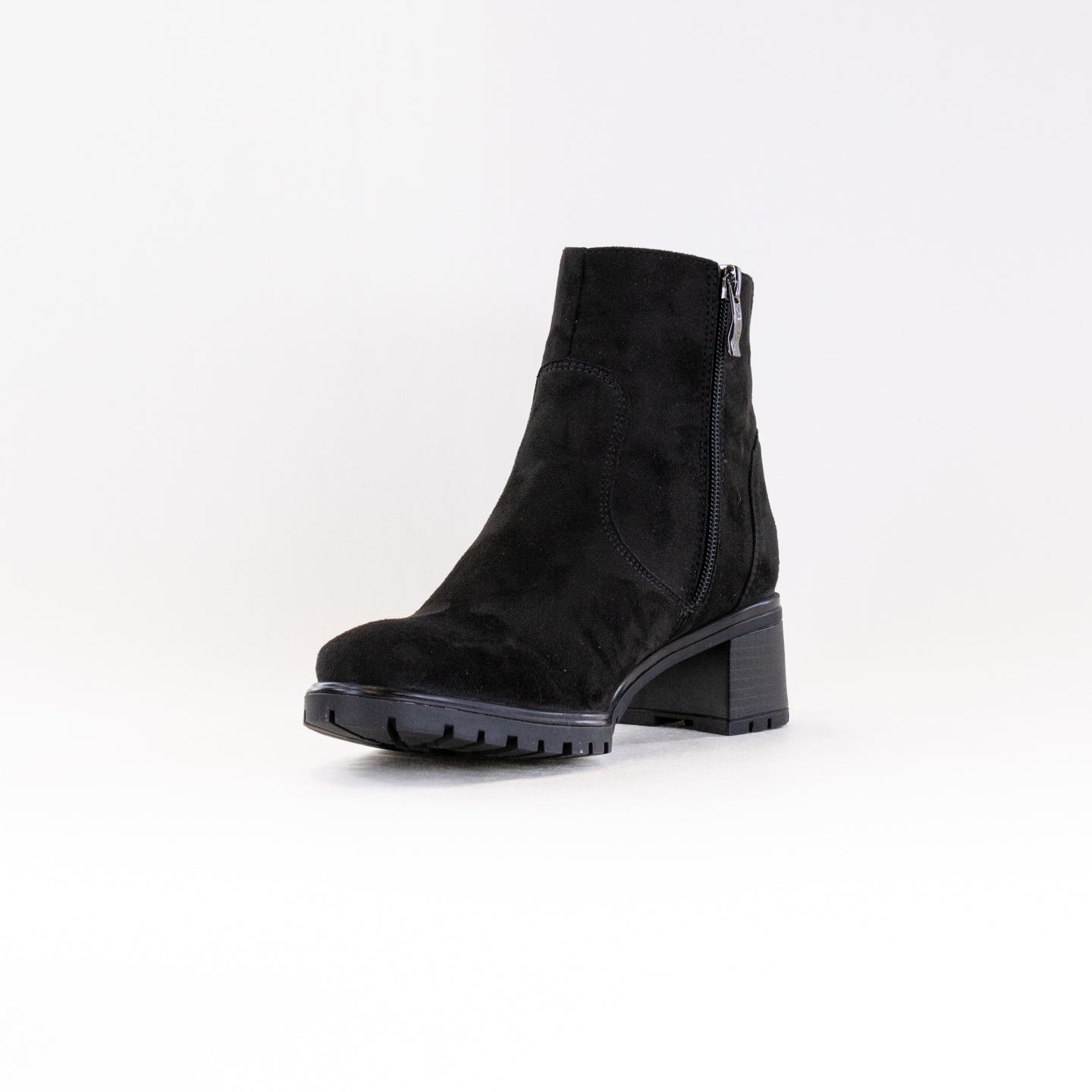 Women's Black Ara Roselle Ankle Boots with GORE-TEX® Waterproof Technology and 35mm Chunky Heel, Featuring Inside Zip Design