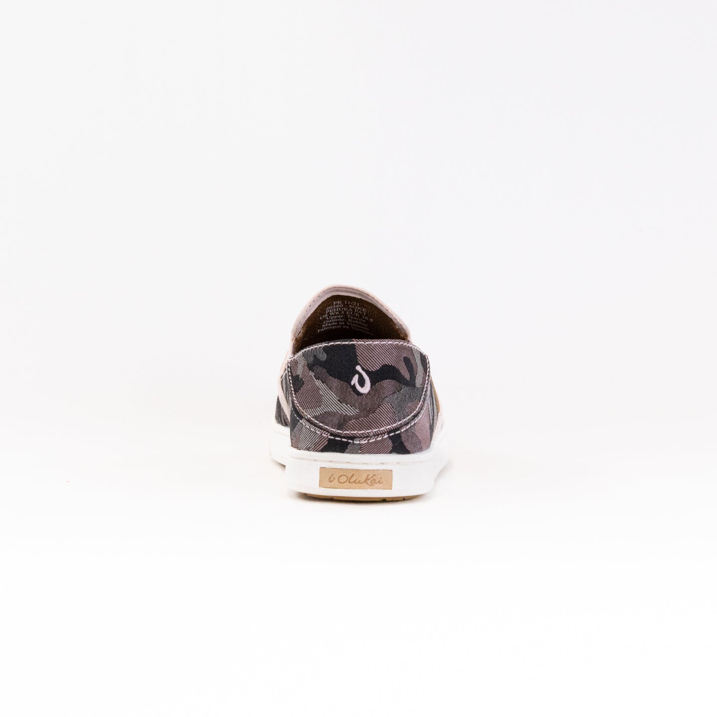 Olukai Women's Pehuea Pa'i Slip-on Sneakers in Soft Pink/Camo