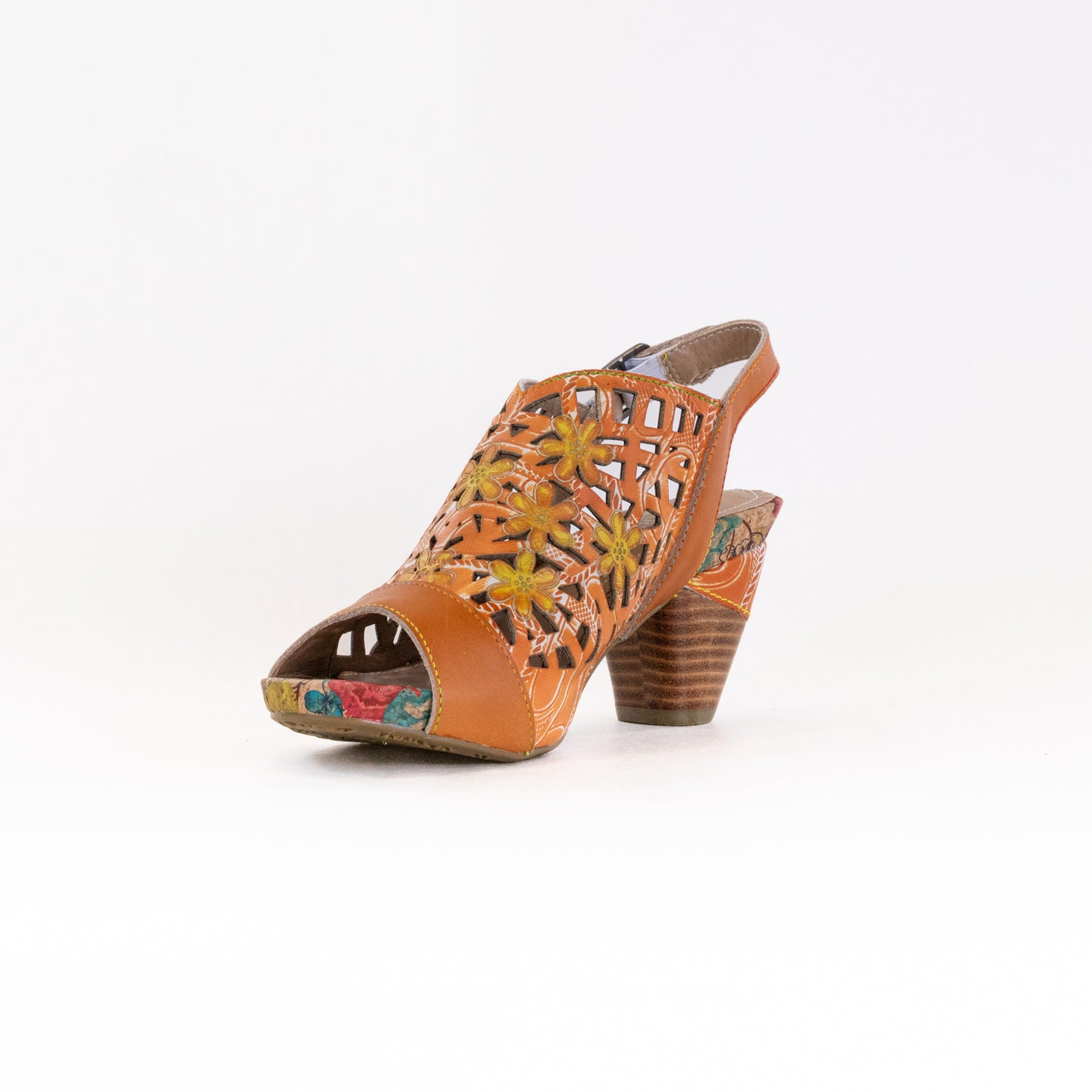 Spring Step L'Artiste Eclipsing Women's Orange Multi-colored Fashion Sandals
