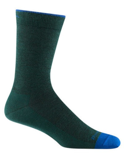 Darn Tough Men's Solid Crew Lightweight Lifestyle Socks in Bottle Color