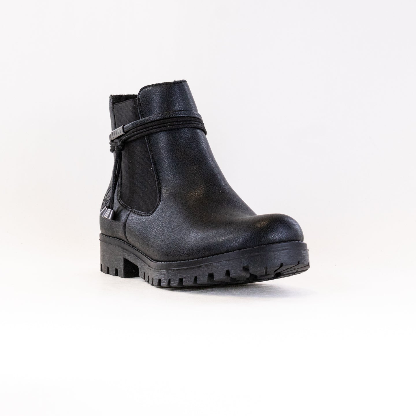 Stylish Women's Rieker Payton 78565 Chelsea Boots in Classic Black