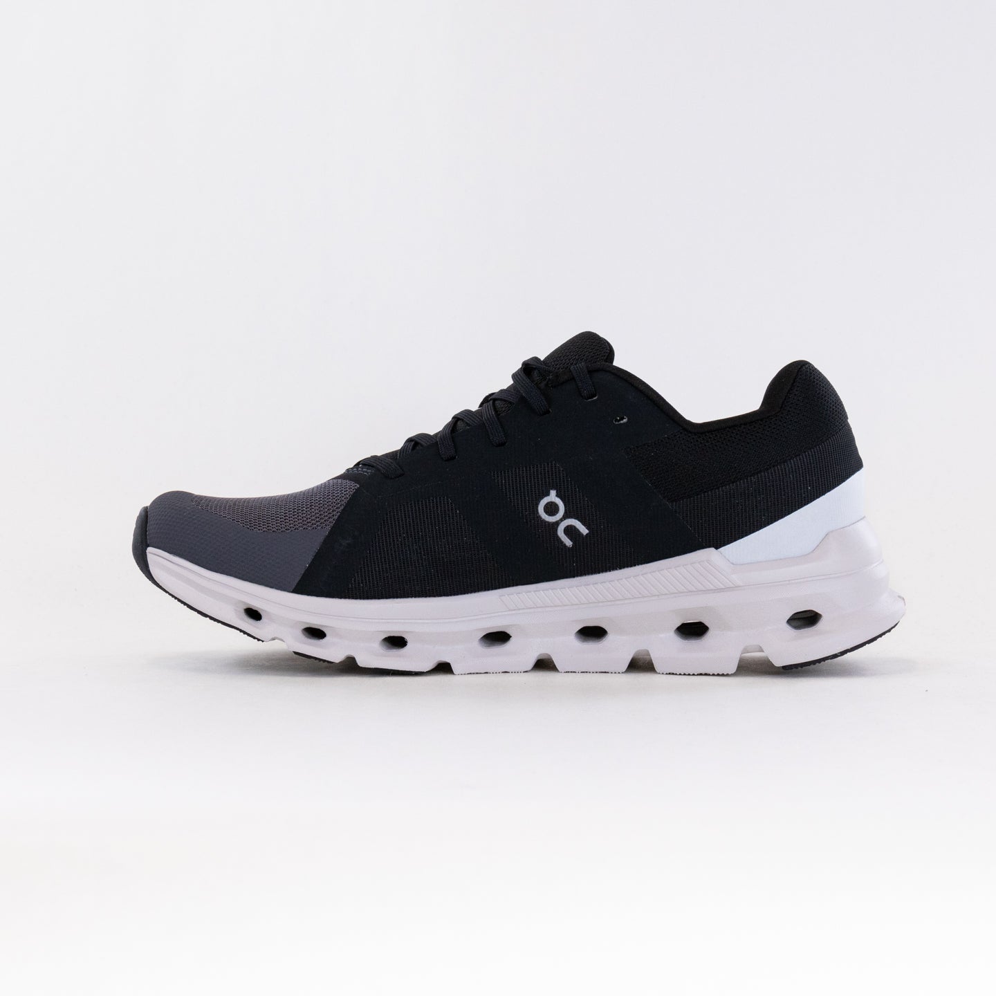 Men's On Cloudrunner Wide Running Shoes in Eclipse/Frost Color Scheme