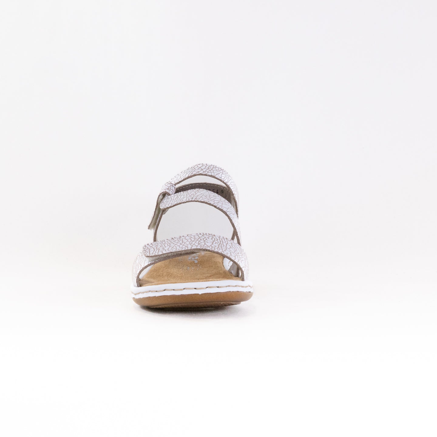 Rieker Women's White Regina C7 Leather Sandals