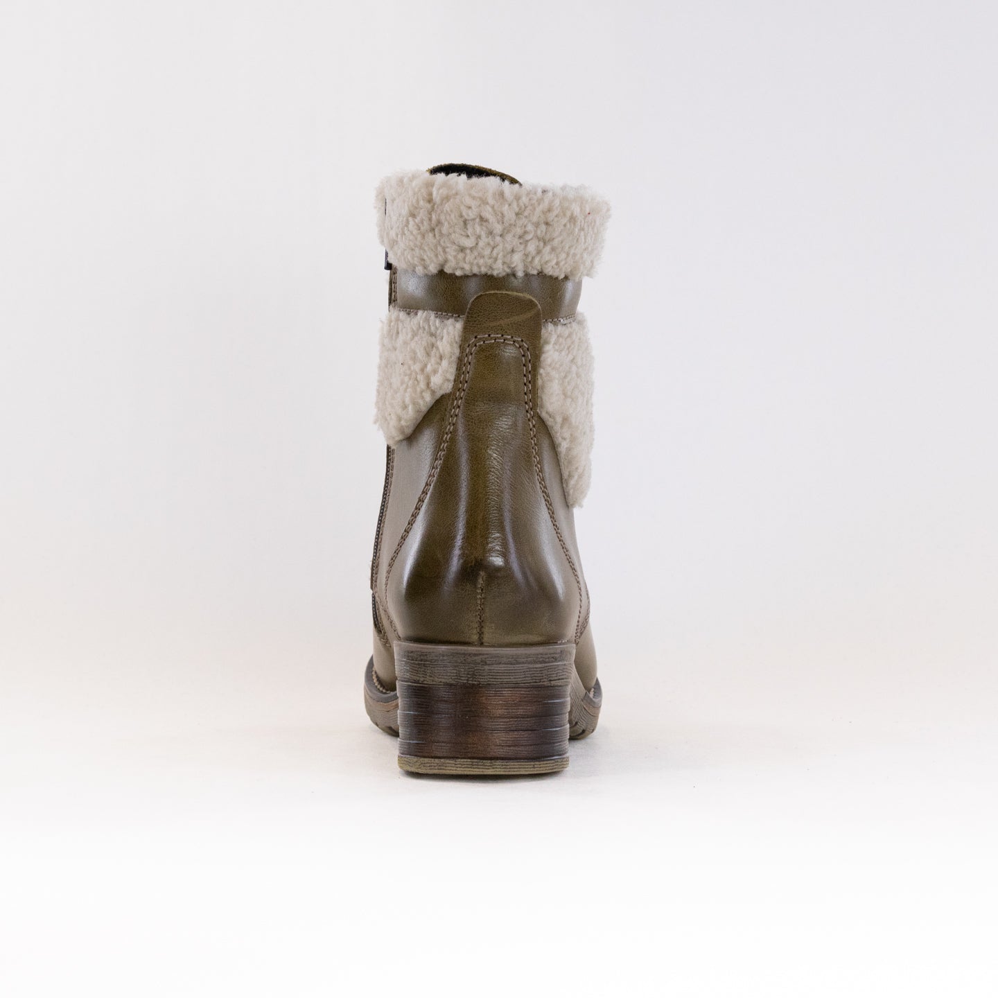 Olive Women's Dromedaris Kara Shearling Lace - Up Boots