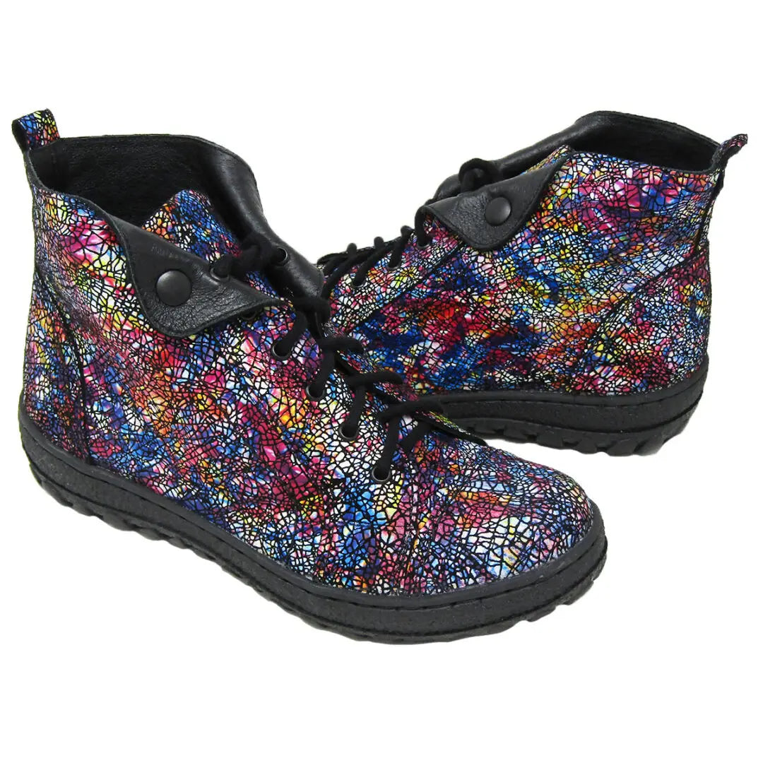 V-Italia 1041 Kiki Women's Multicolor High-Top Comfortable Walking Shoes