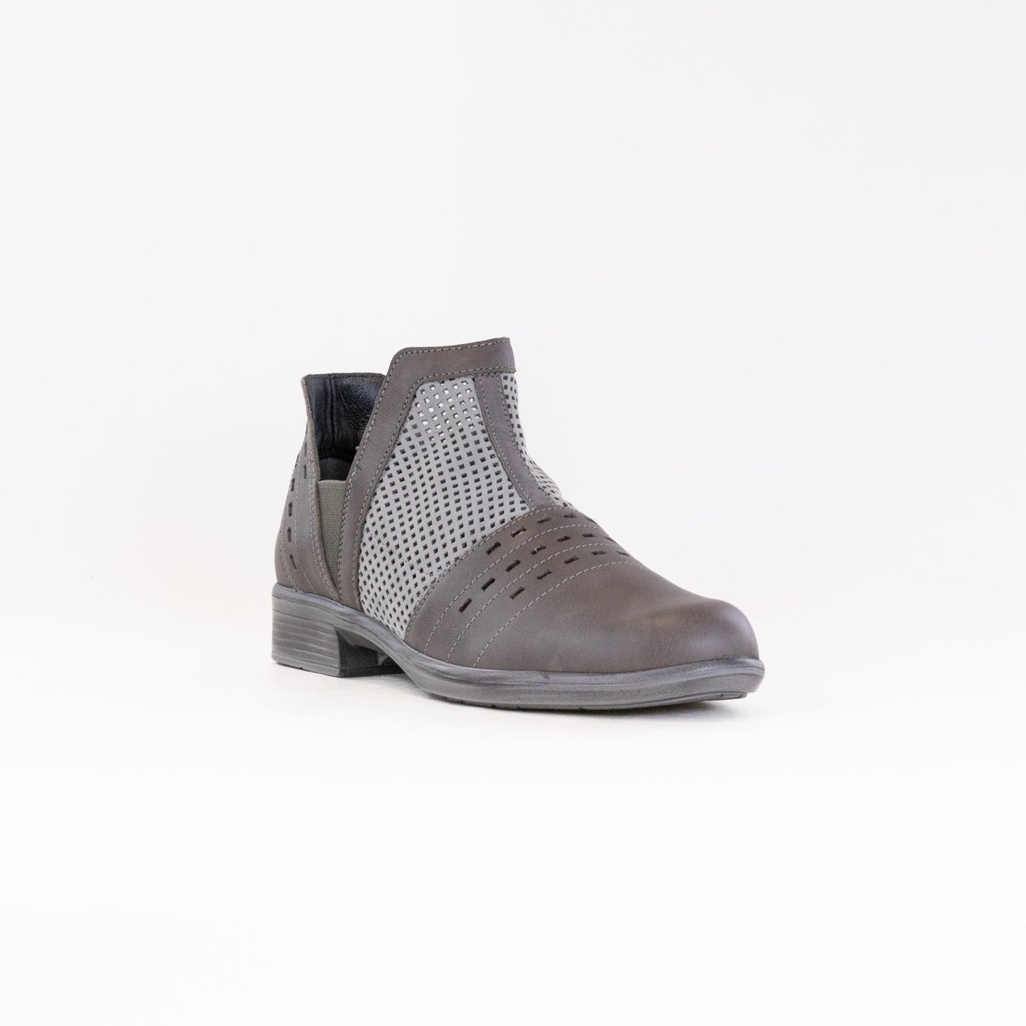 Naot Women's Rivotra Ankle Boots in Misty Gray Leather