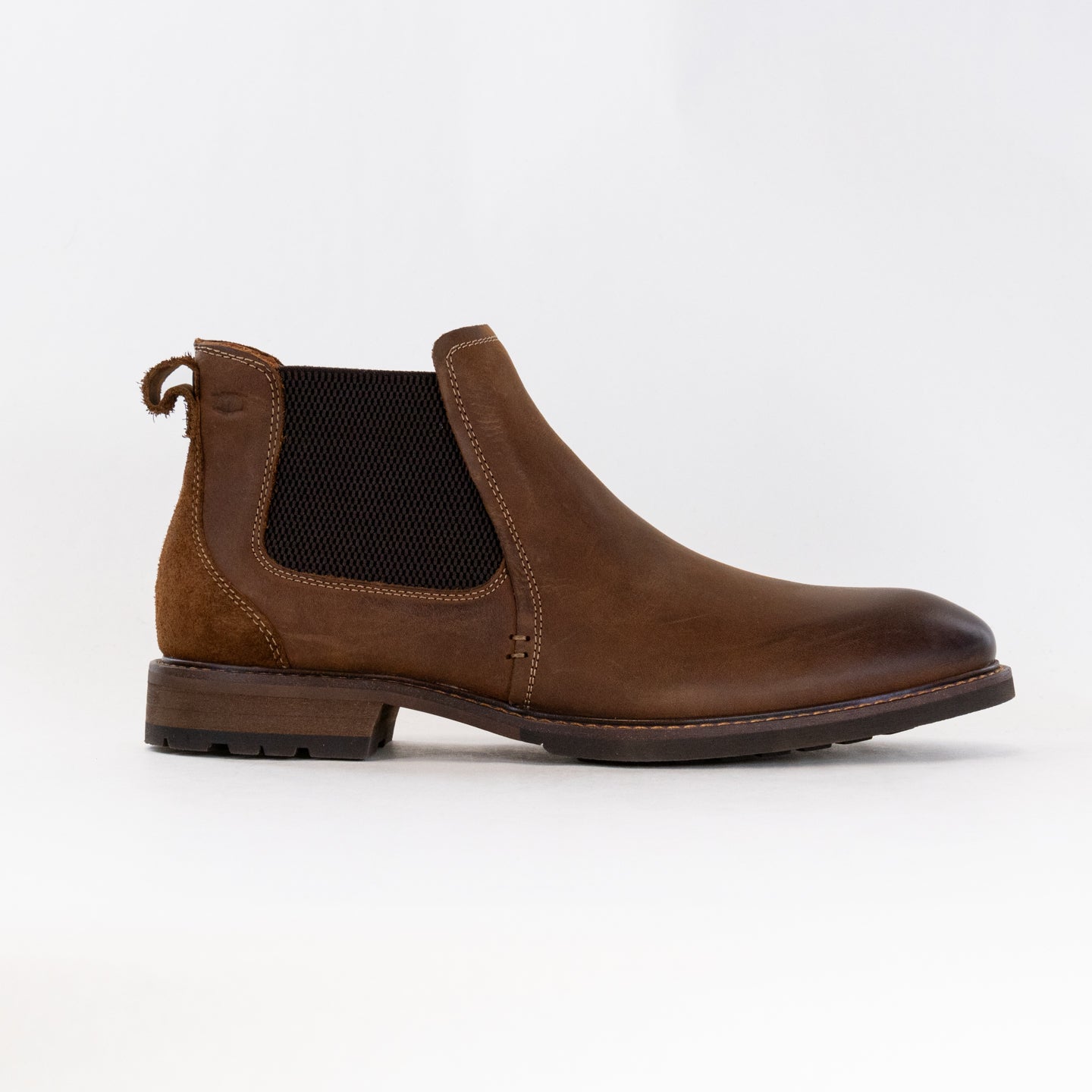Brown Men's Florsheim Lodge Style Chelsea Gore Boots for Comfort and Durability