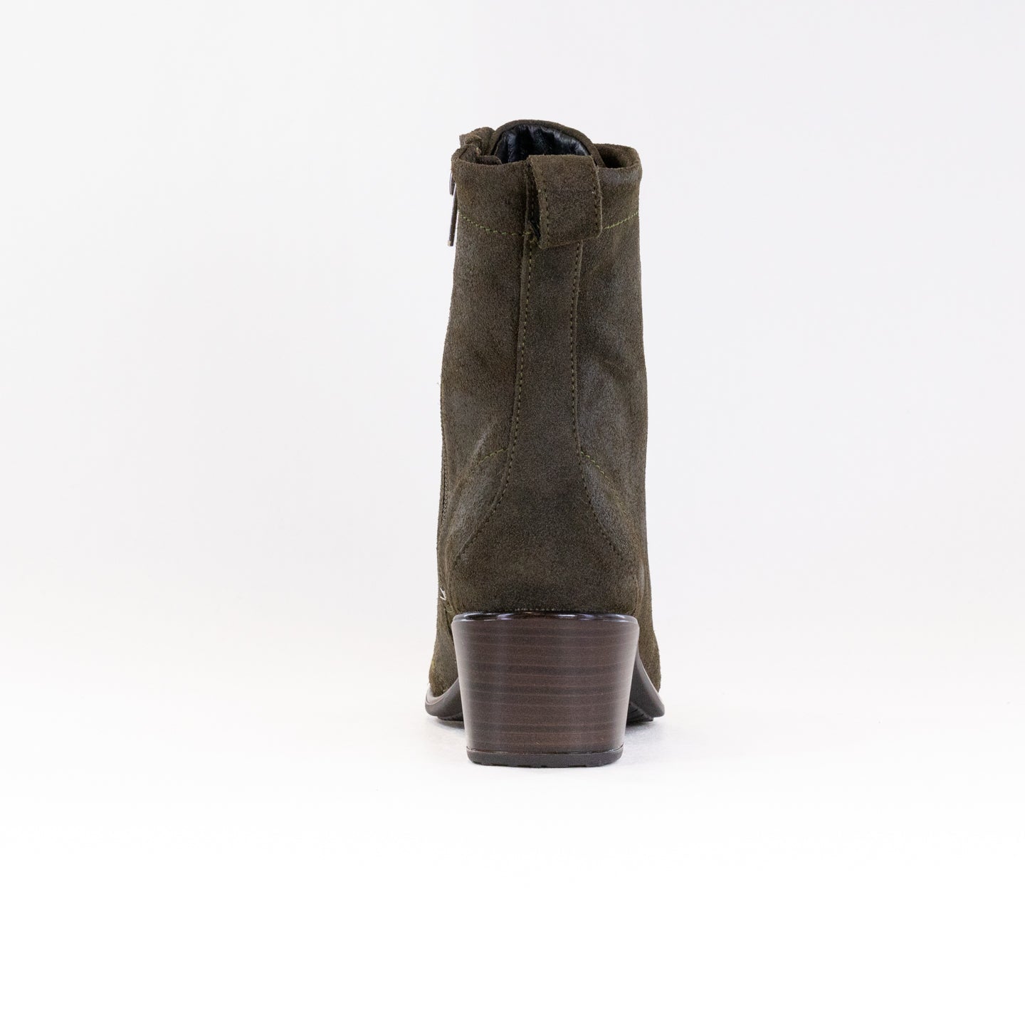 Naot Women's Majesty Mid - Calf Boots in Olive - Oily Suede Material