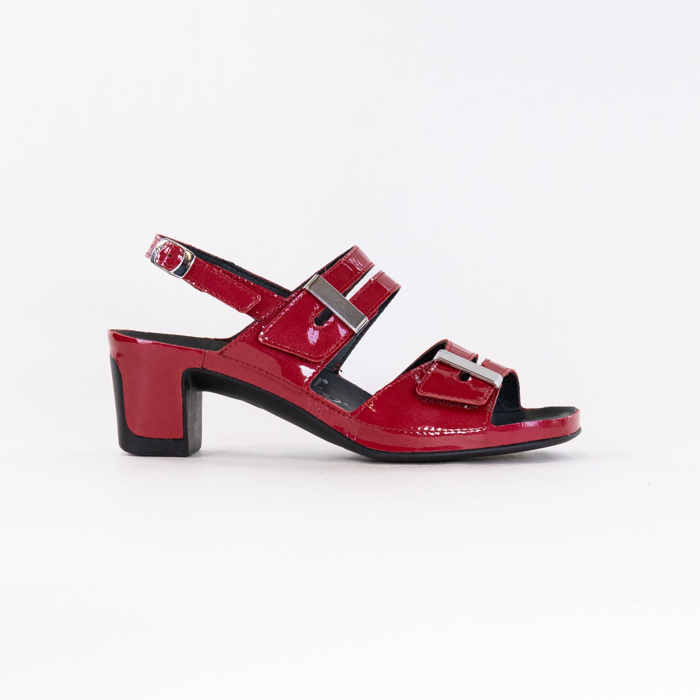 Women's Red Patent Leather Vital Joy Sandals for Comfort and Health