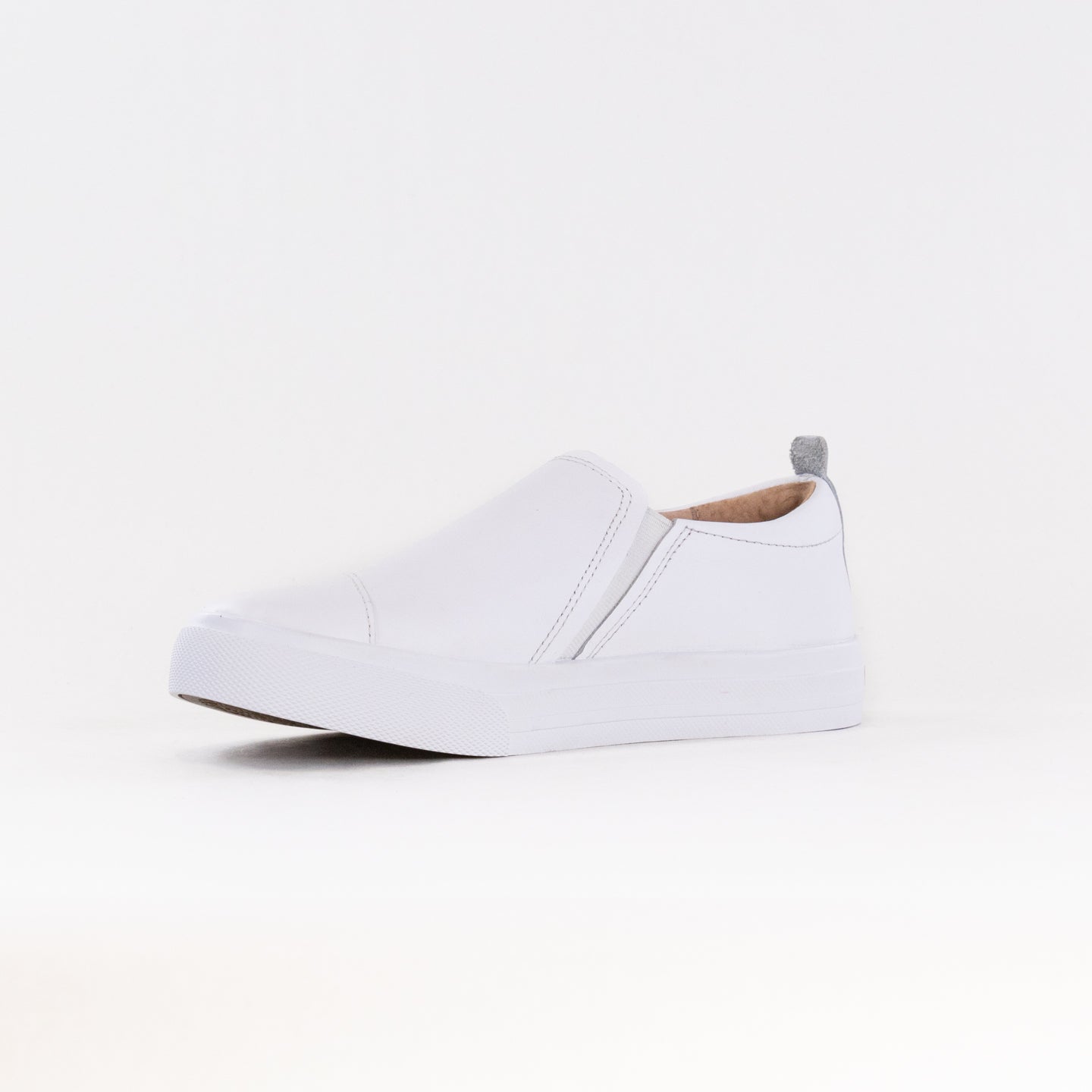 Taos Women's White Twin Gore Lux Leather Slip-On Sneakers