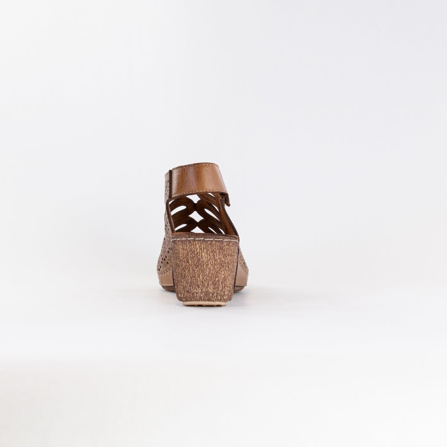 Spring Step Women's Brown Inocencia Sandals with Floral Design