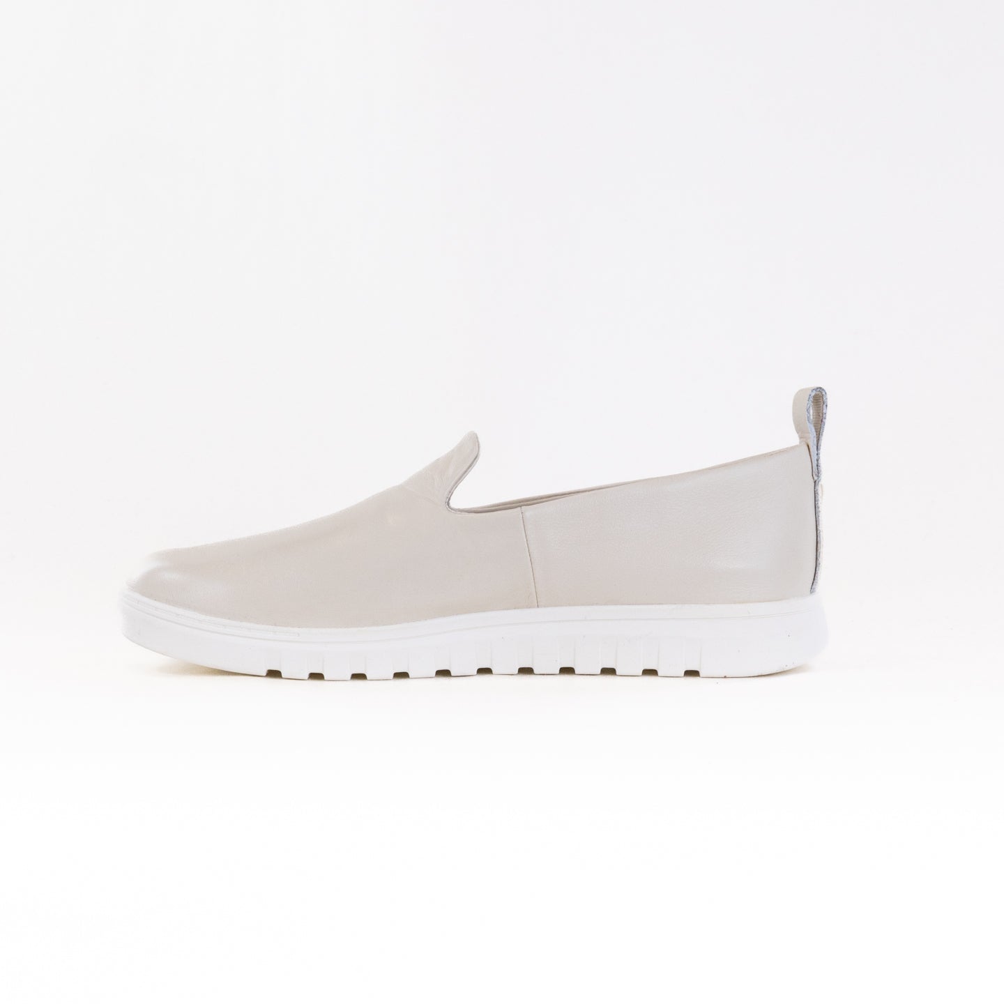 Women's Vionic Uptown Willa Cream Leather Slip-On Comfort Sneakers