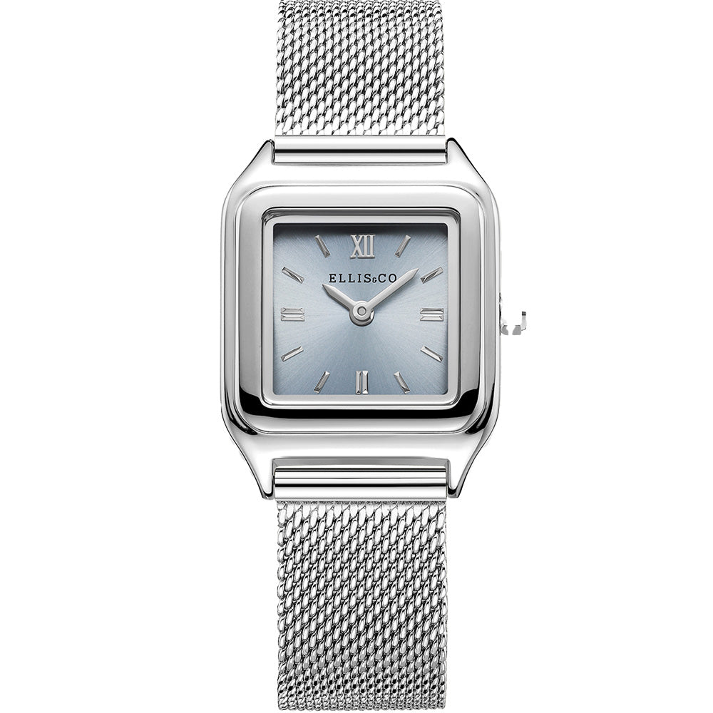 Ellis & Co Stylish Camille Watch with Stainless Steel Strap
