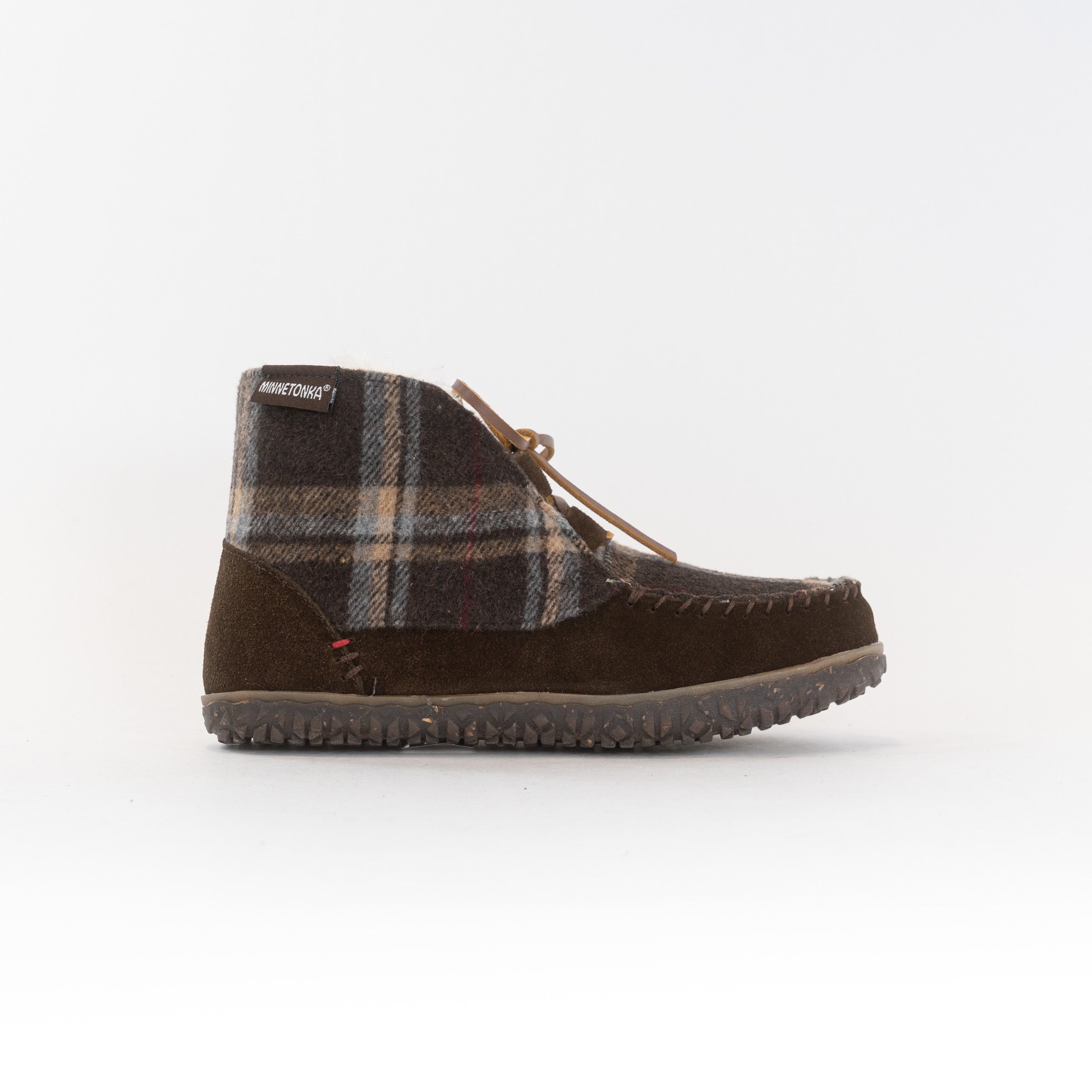 Minnetonka Women's Torrey Slipper Boots in Chocolate Multi