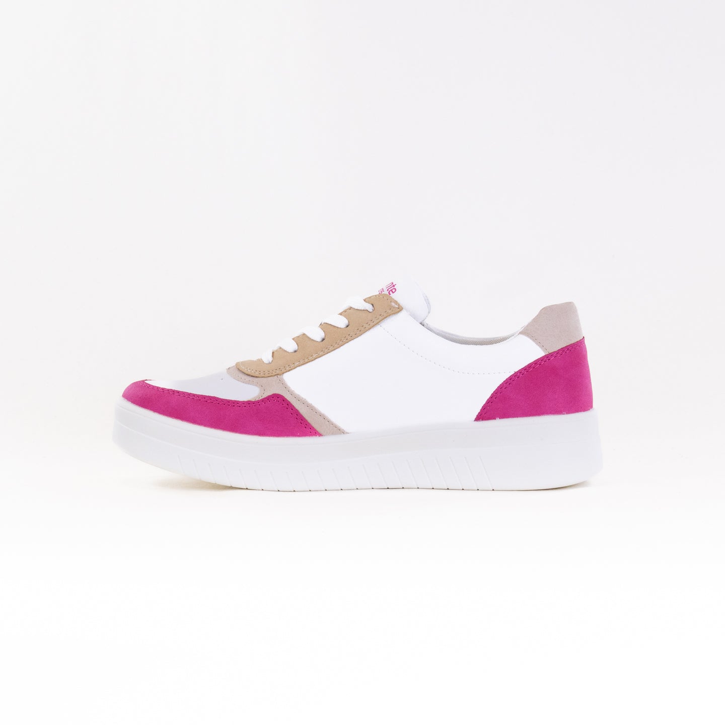 Women's Remonte Kendra D0J01 Low-Top Sneakers in Magenta and White Color Combination