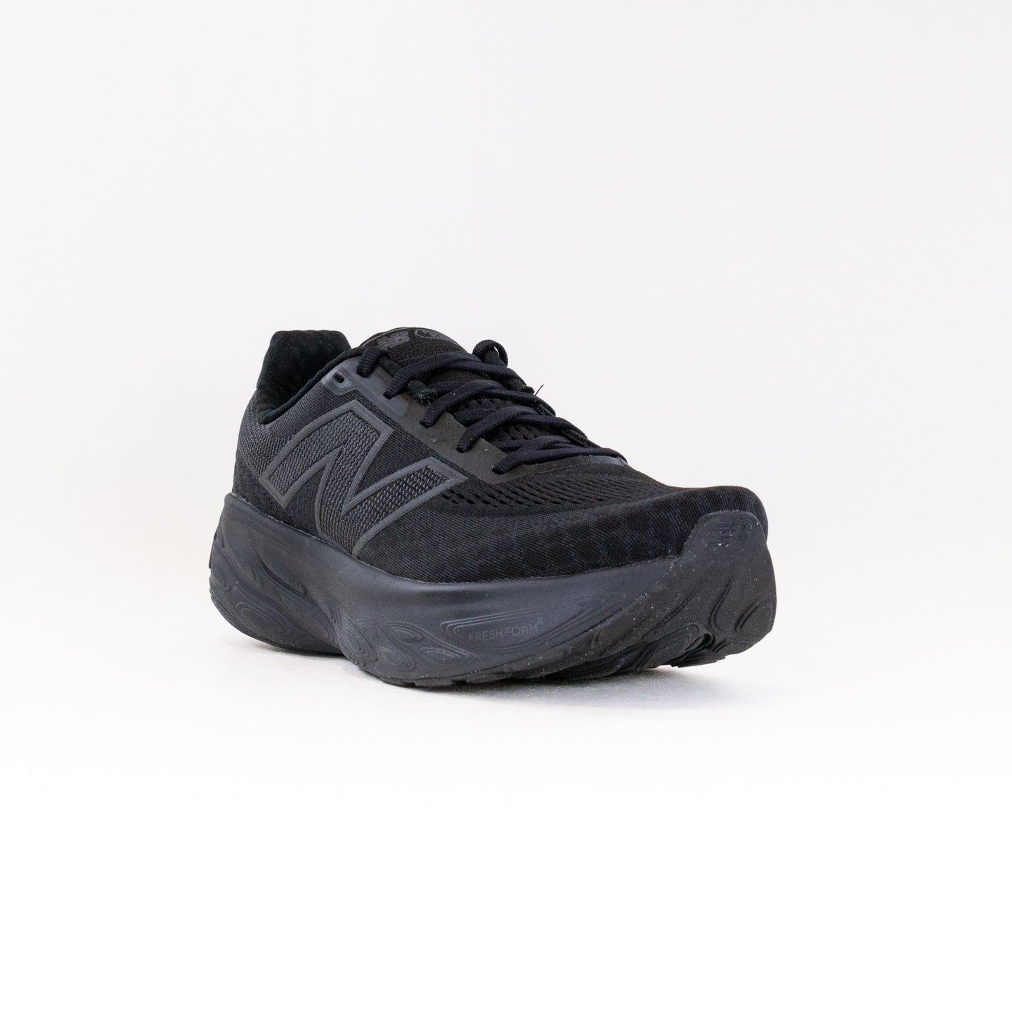 Men's New Balance 1080V14 Running Shoes - Black with Black Metallic and Phantom Colorway