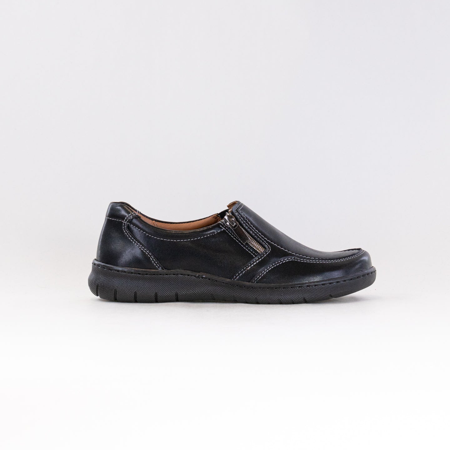 V-Italia Women's Brenda 820 Lightweight Black Leather Shoes