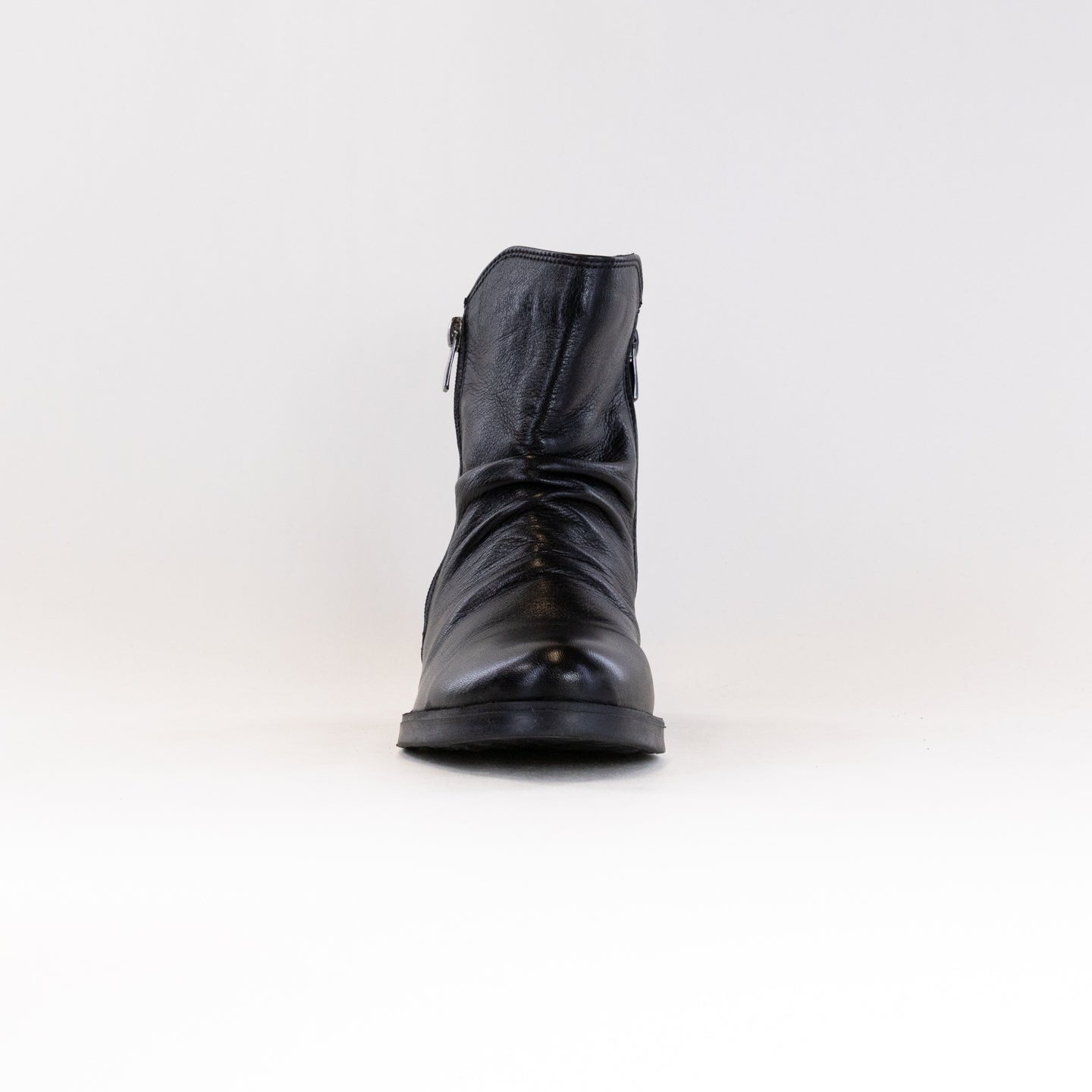 Spring Step Women's Black Zipstering Fashion Leather Boots