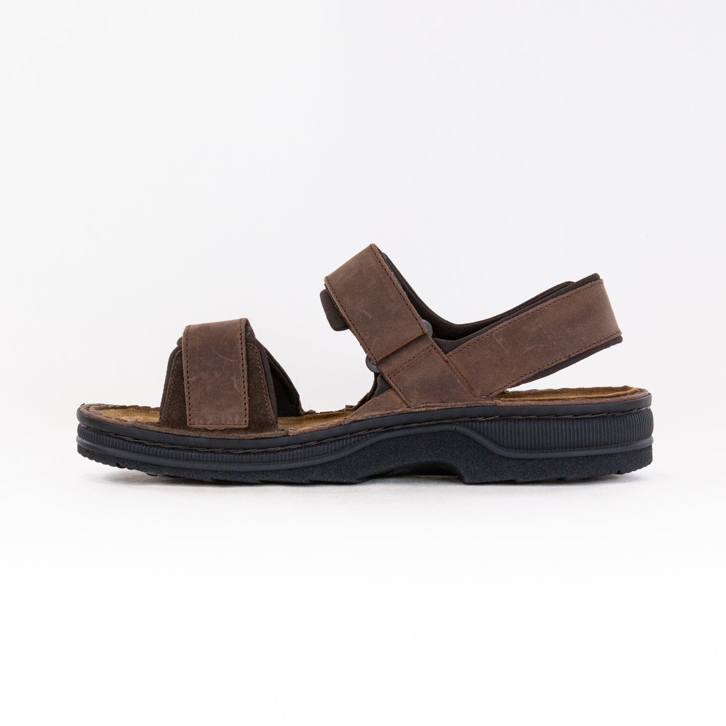 Naot Men's Arthur Crazy Horse Brown Adjustable Backstrap Sandals