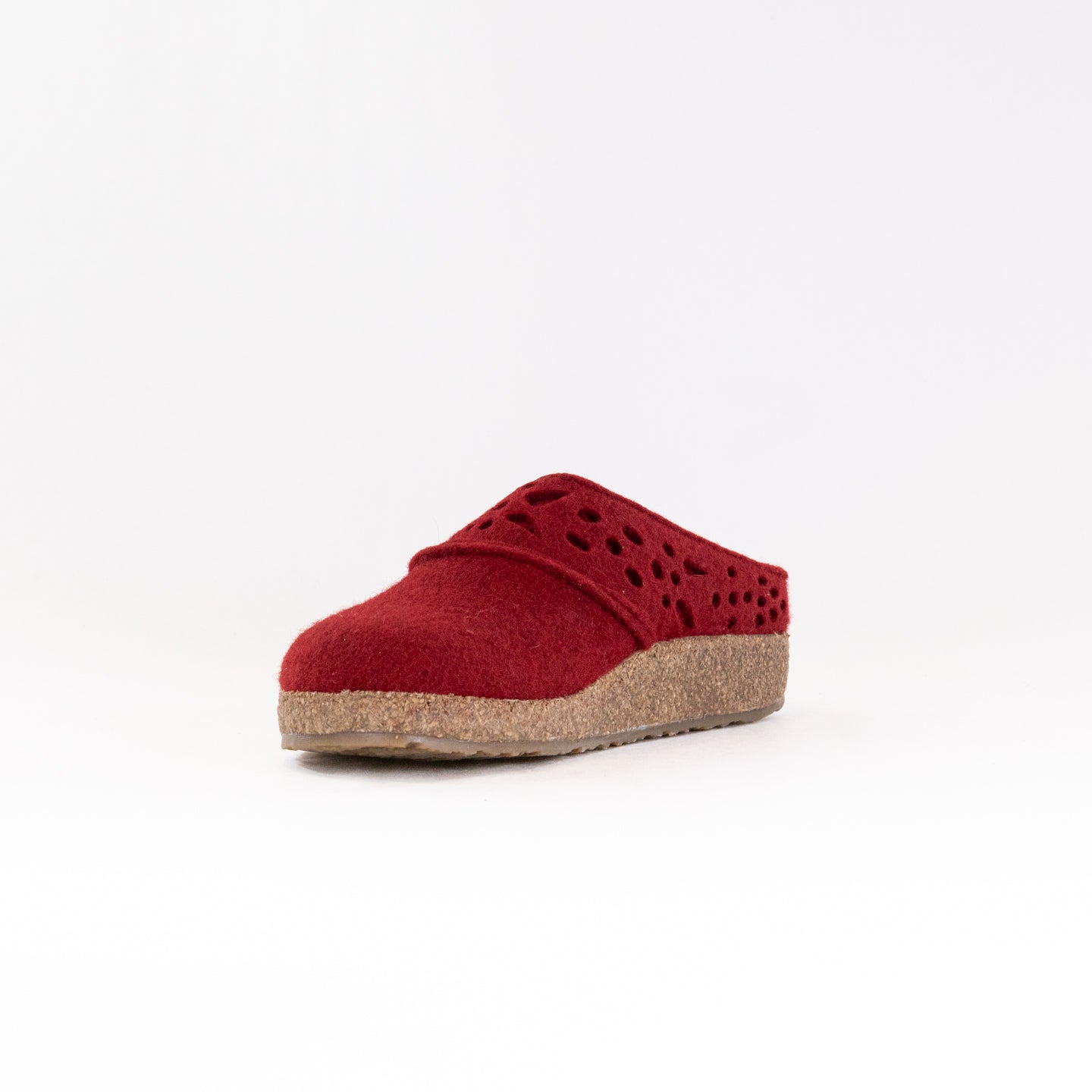 Haflinger Women's Lacey Clogs in Chili Color - Premium Comfort and Style