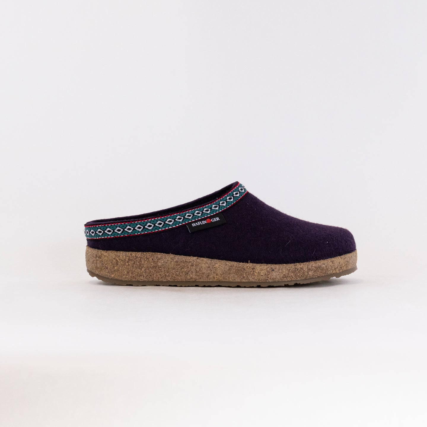Haflinger Women's GZ Clogs in Eggplant Color
