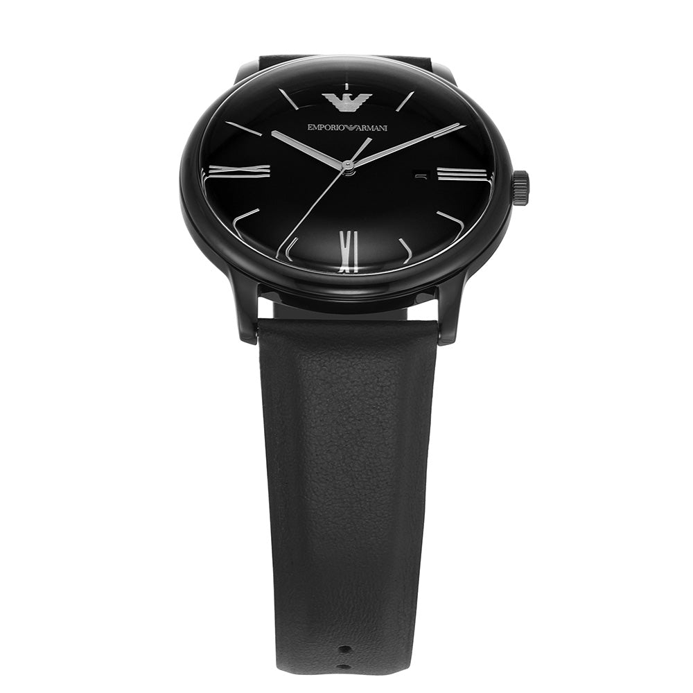 Emporio Armani AR11573 Stylish Minimalist Men's Leather Wristwatch