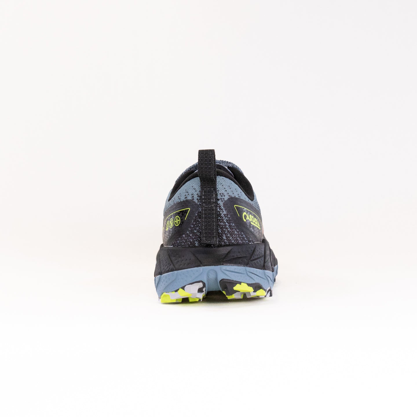 Men's Brooks Cascadia 18 Running Shoes in Citadel, Ebony & Lime