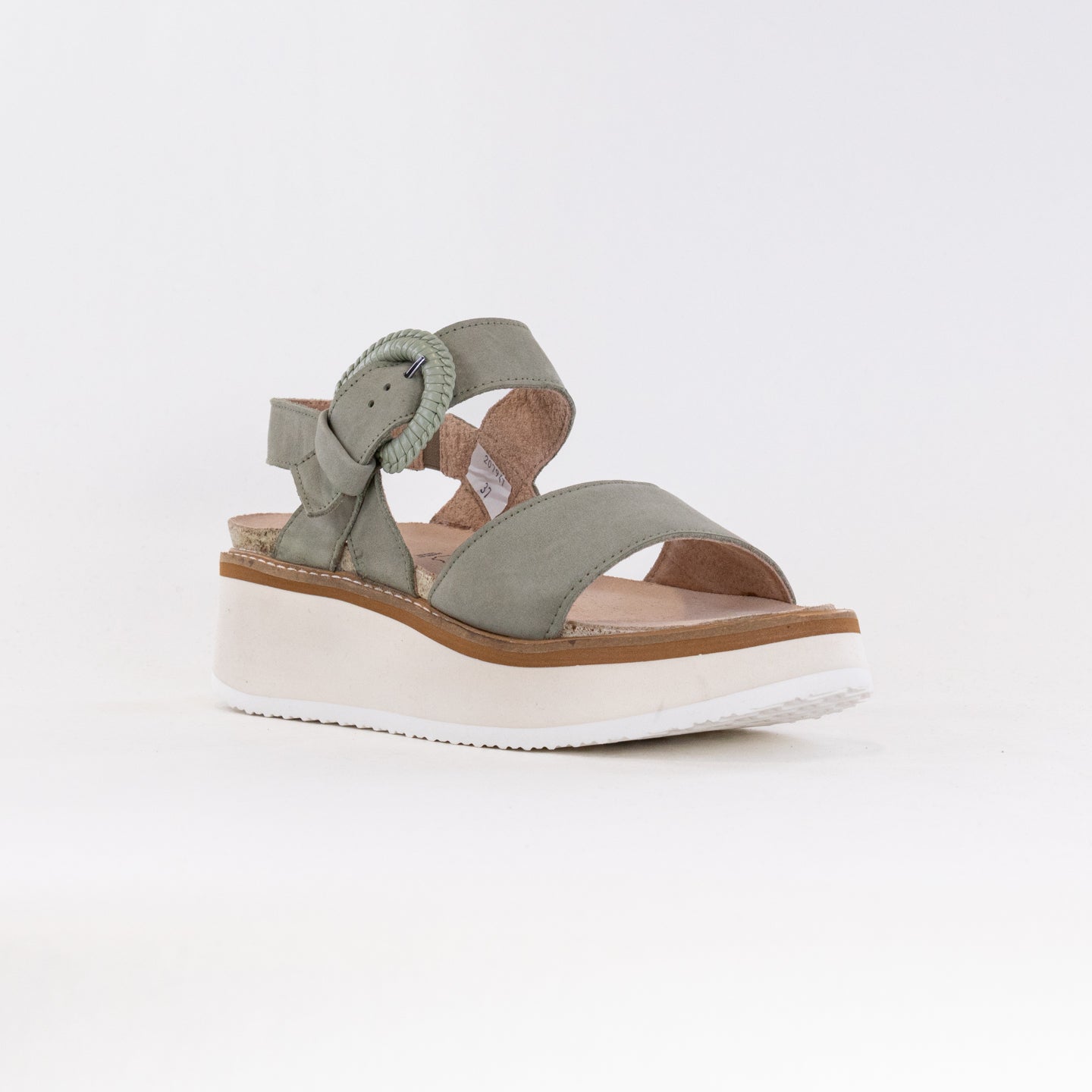 Naot Women's Crepe Platform Sandals in Sage Color