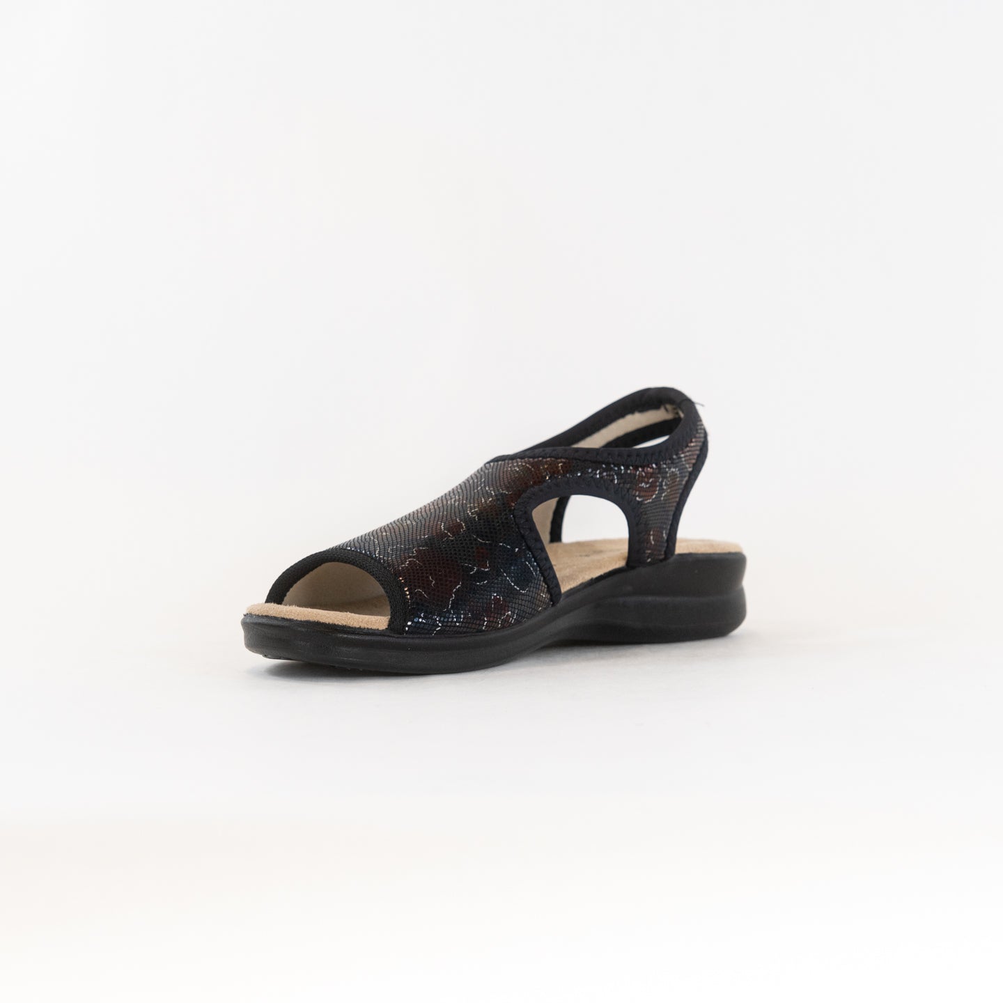 Spring Step Women's Nyaman Slip-on Sandals - Black Multi