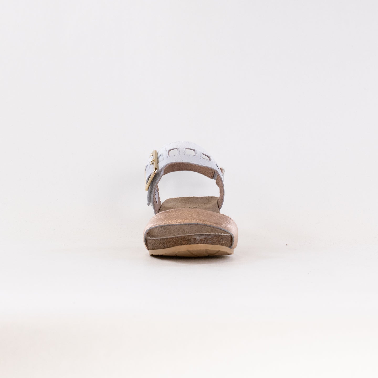 Naot Women's Dynasty Sandals in Rose Gold and Pearl White Shades