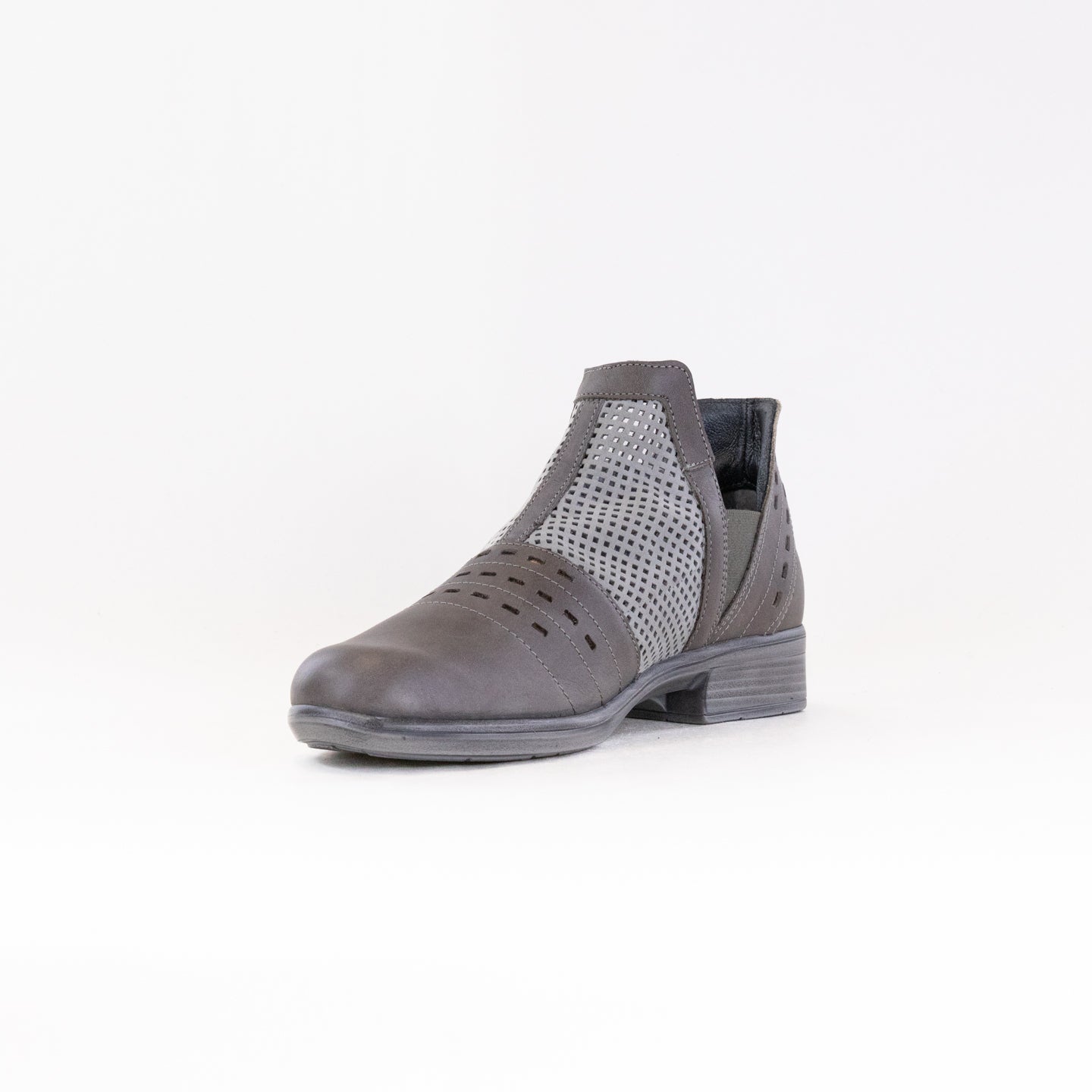 Naot Women's Rivotra Ankle Boots in Misty Gray Leather