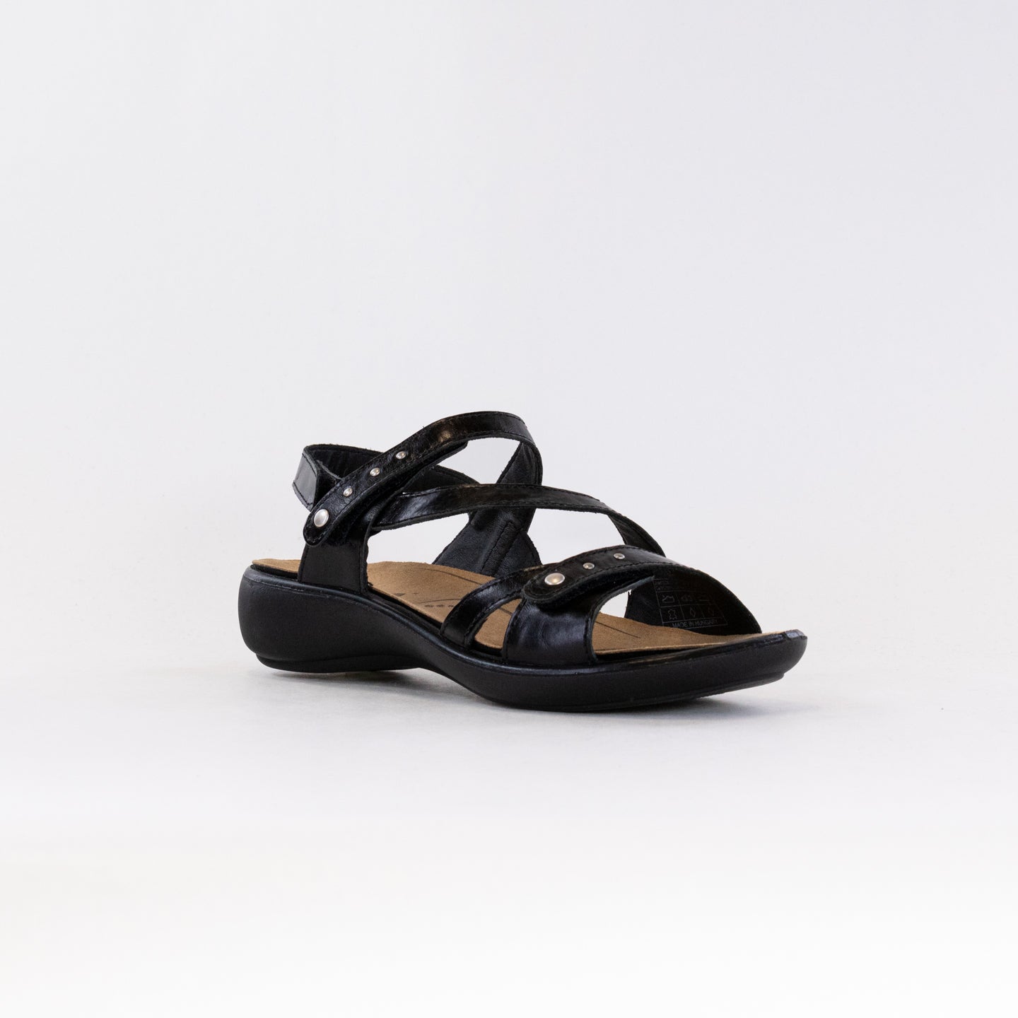 Stylish Women's Black Romika Ibiza 70 Adjustable Sandals