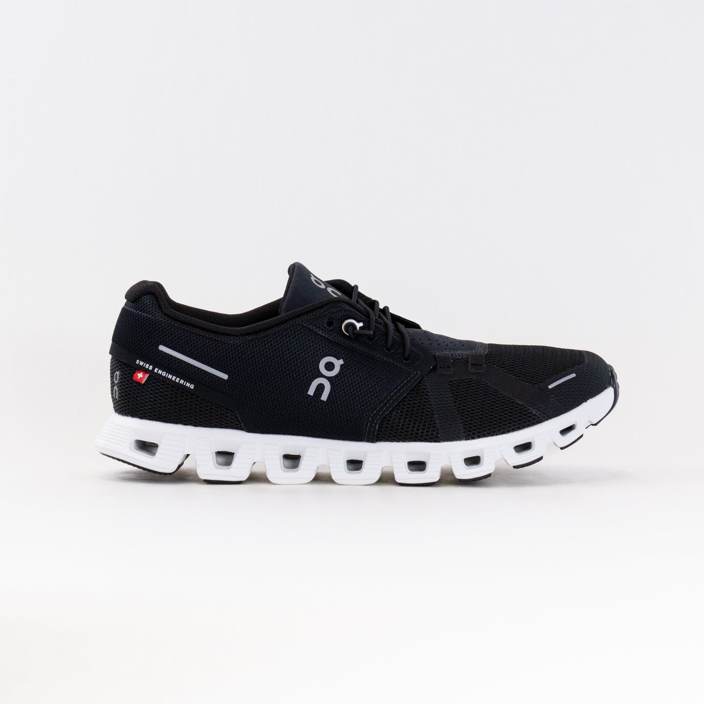 Men's On Cloud 5 Running Shoes - Black and White Colorway