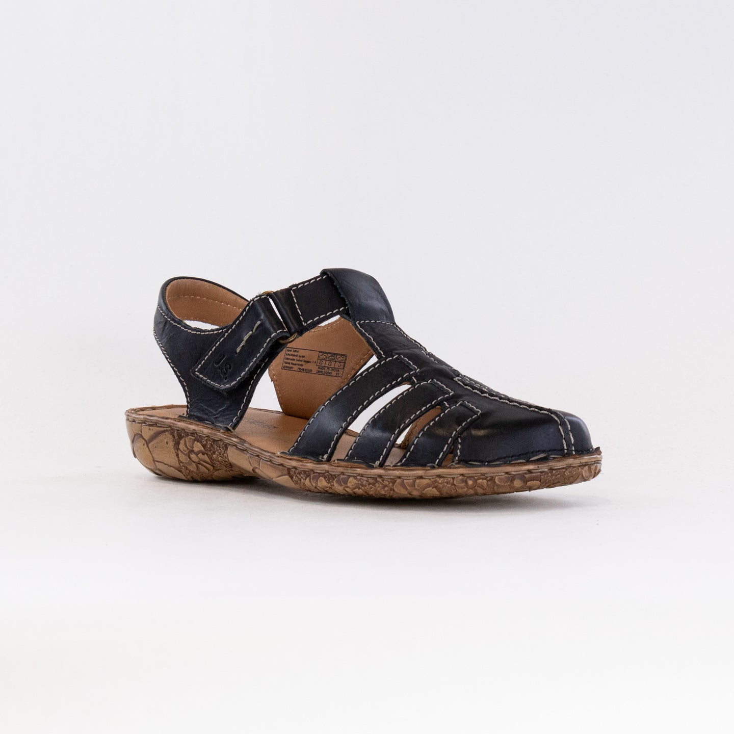 Josef Seibel Women's Black Rosalie 48 Open - Back Fisherman Shoes