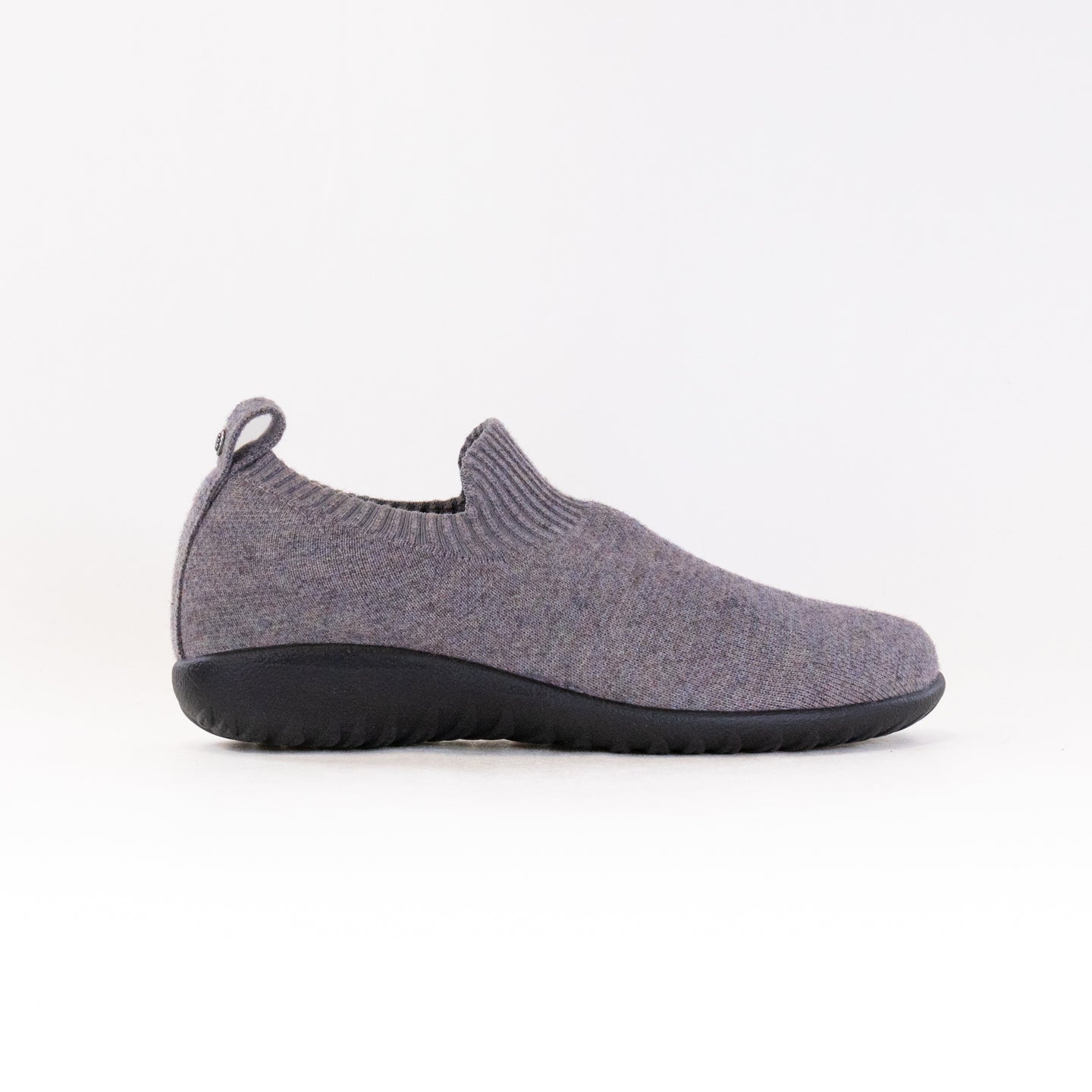 Naot Women's Nuku Slip-On Shoes - Gray Knit with Black Accents