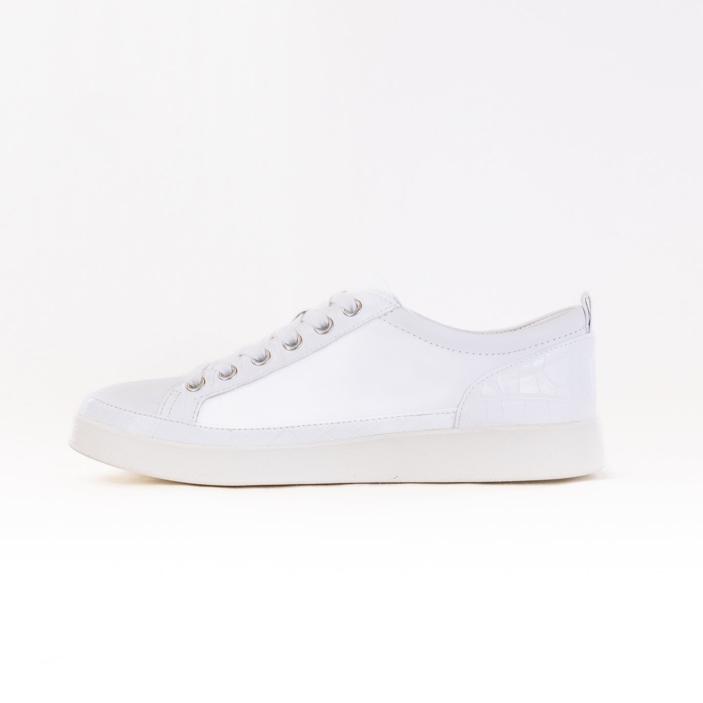 Vionic Women's Winny White Leather Casual Lace - Up Shoes