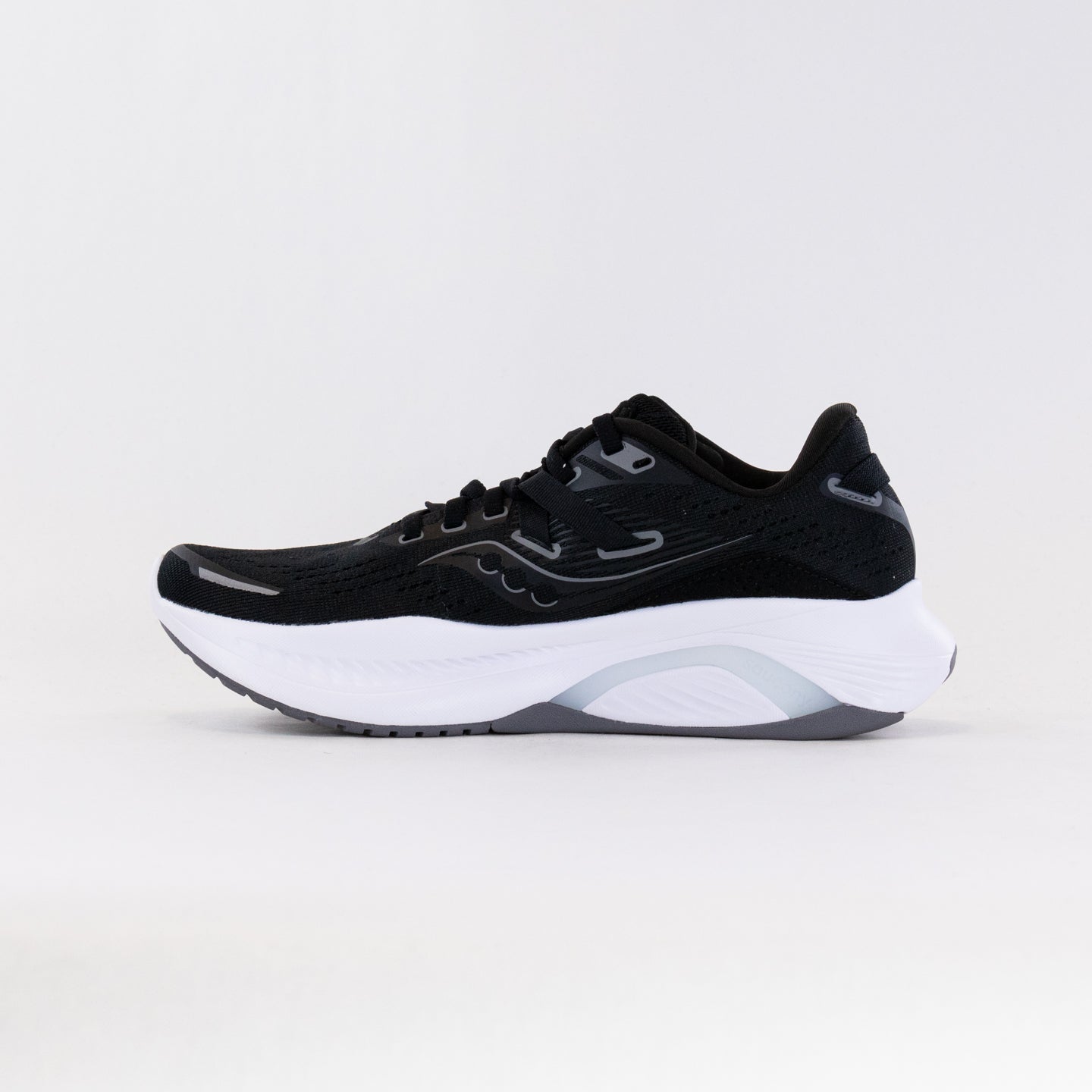 Women's Saucony Guide 16 Running Shoes - Classic Black and White