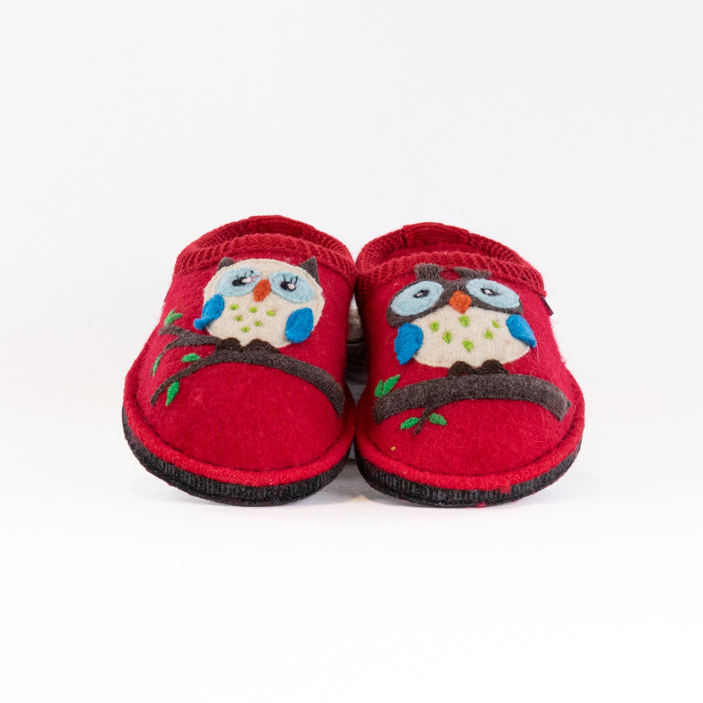Haflinger Women's Olivia Red Boiled Wool Slippers - A Fashionable and Comfortable Footwear Choice