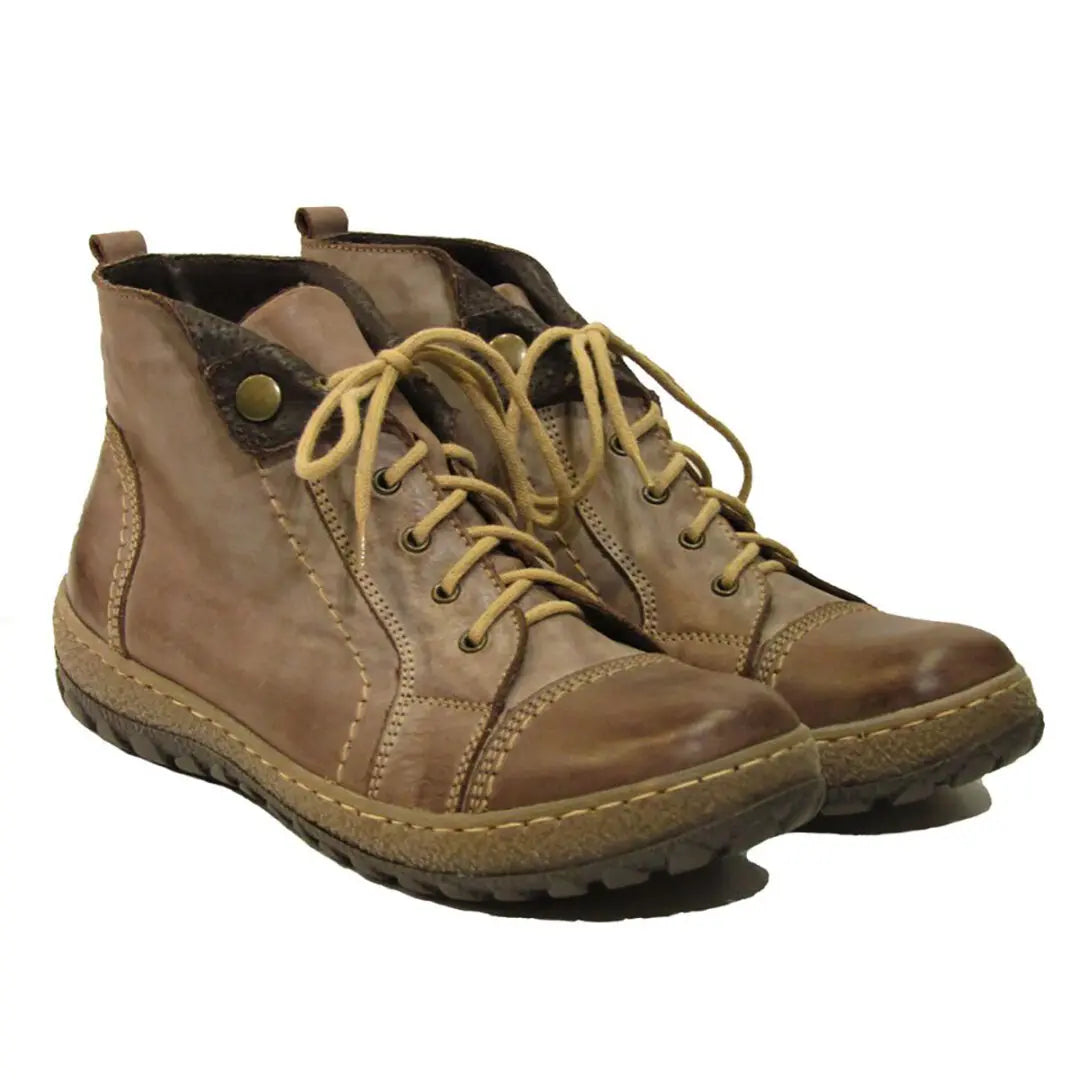 Stylish V-Italia 1041 Kiki Women's High-Top Shoes in Smoke Color