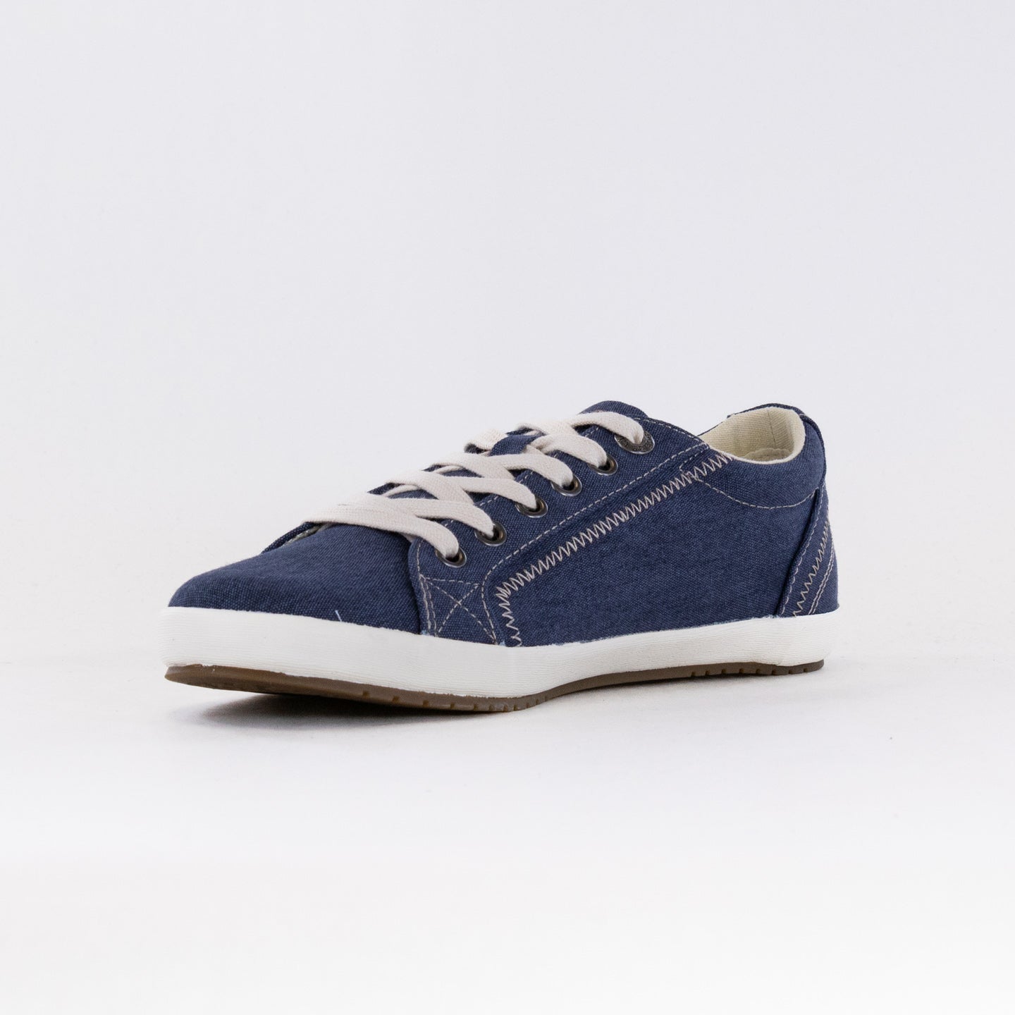 Women's Taos Star Blue Washed Canvas Comfortable Sneakers