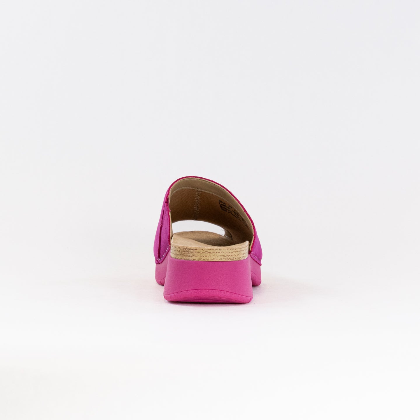 Dansko Women's Ravyn Nappa Peep Toe Sandal in Fuchsia