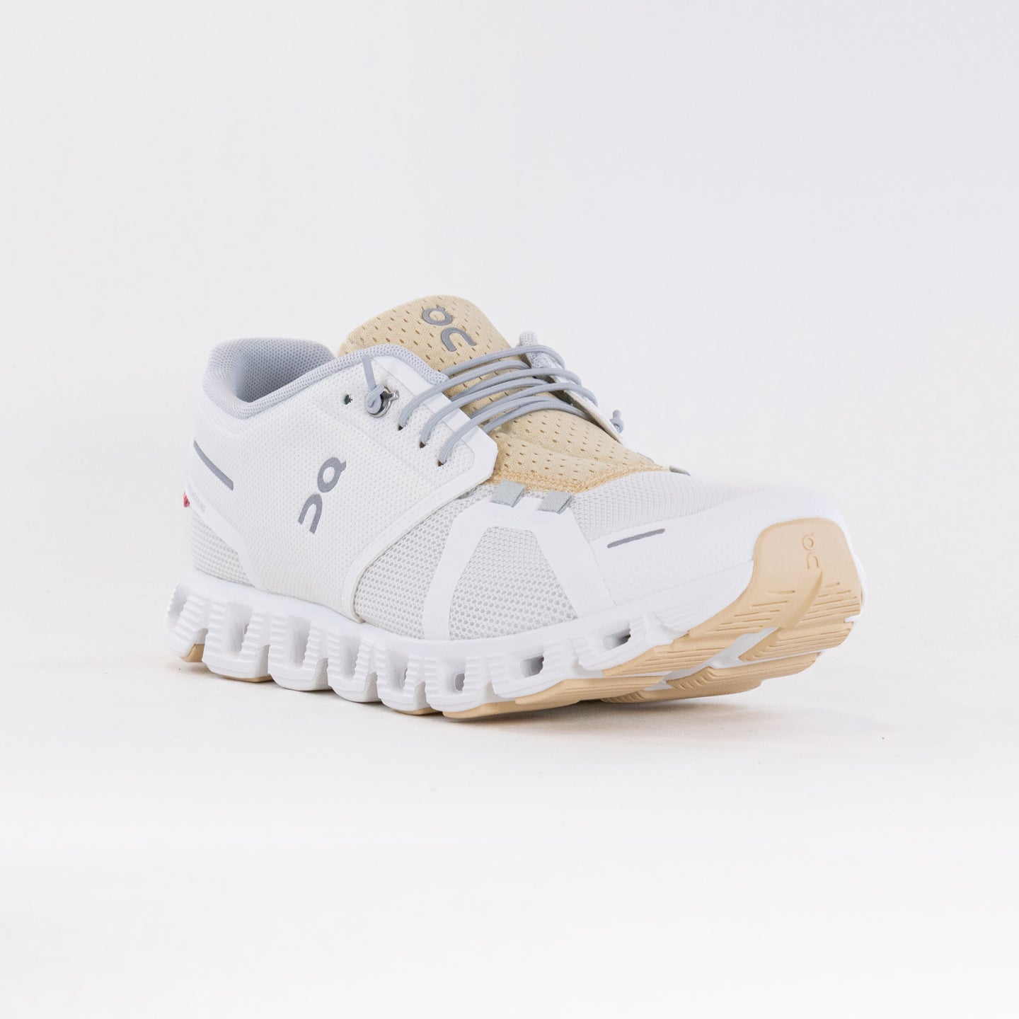 Men's On Cloud 5 Push Running Shoes - Ivory/Savannah, Comfort & Stability