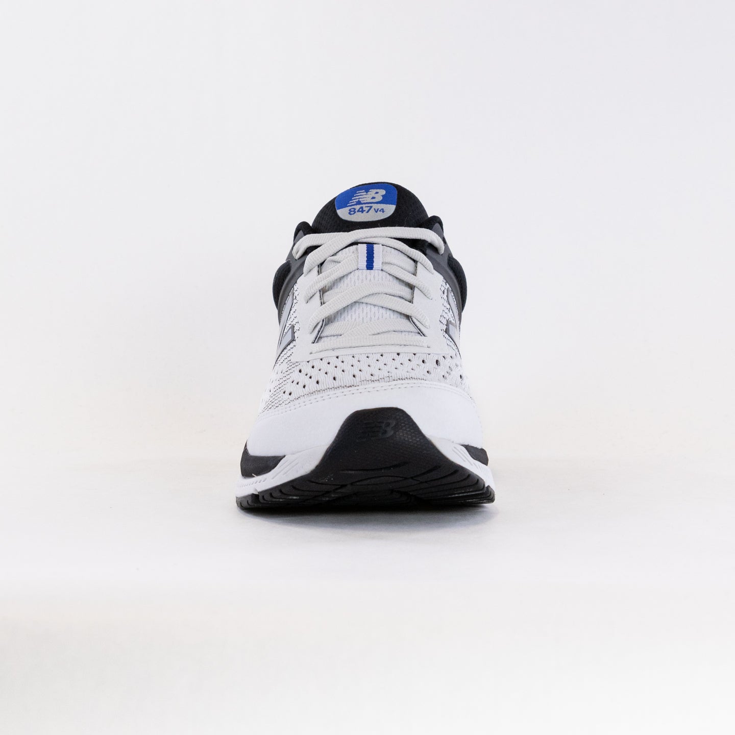 Men's New Balance 847V4 Walking Shoes in White and Blue Color Combination