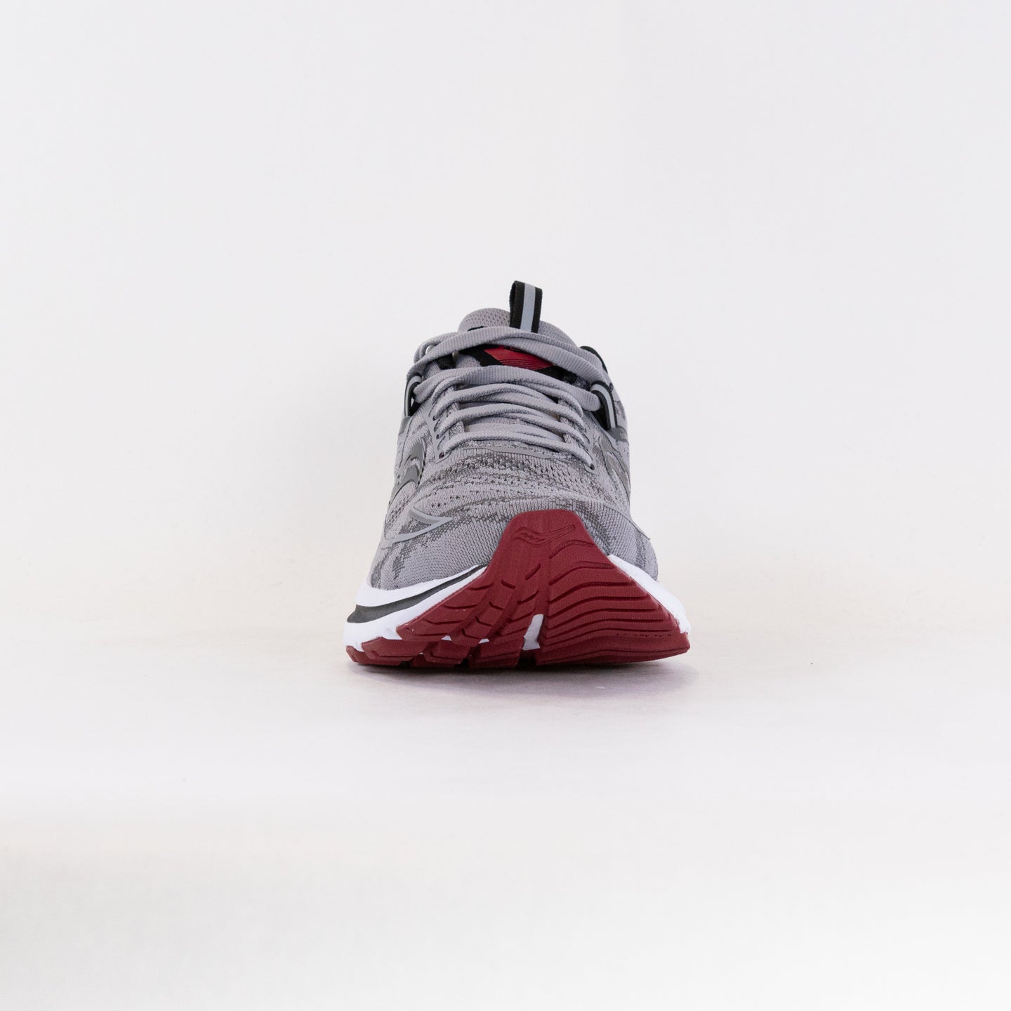 Men's Saucony Omni 21 Running Shoes in Alloy and Garnet Colors