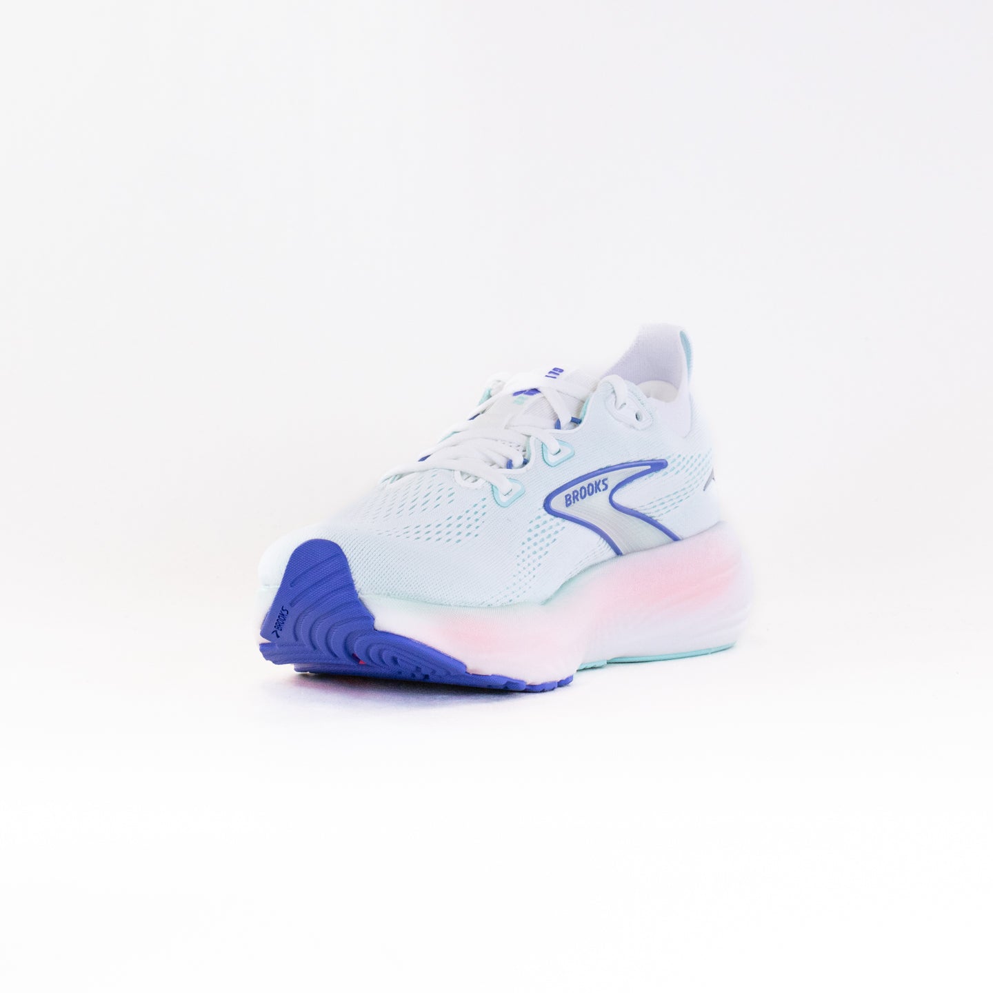 Women's Brooks Glycerin 22 Running Shoes - White/Limpet Shell/Amparo Blue