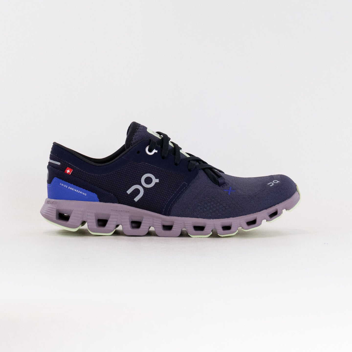 Women's On Cloud X 3 Running Shoes - Midnight/Heron Colorway