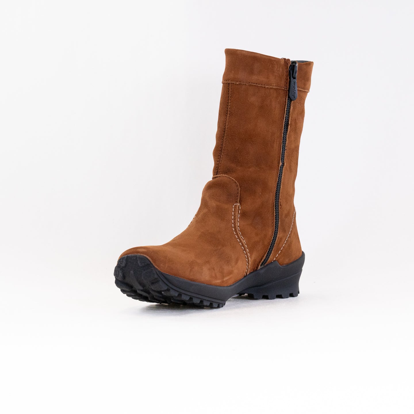 Wolky Women's Byrce WR Winter Water-Resistant Boots in Cognac Nepal Color