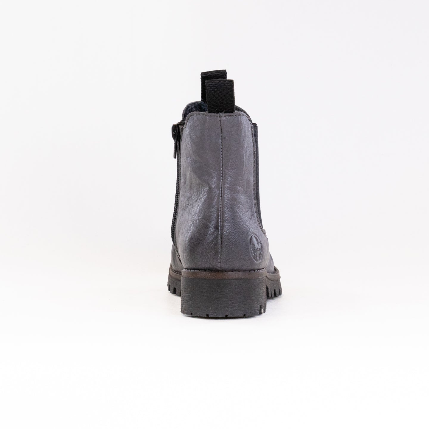 Stylish Women's Rieker Payton 78555 Chelsea Boots in Arctic Grey and Black