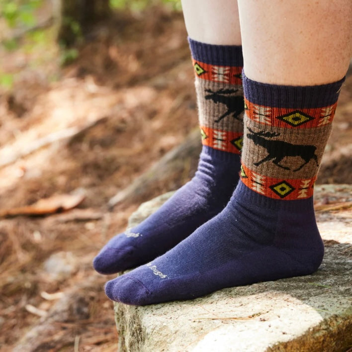 Darn Tough Women's Midweight Vanna Grizzle Boot Hiking Socks in Blackberry Color