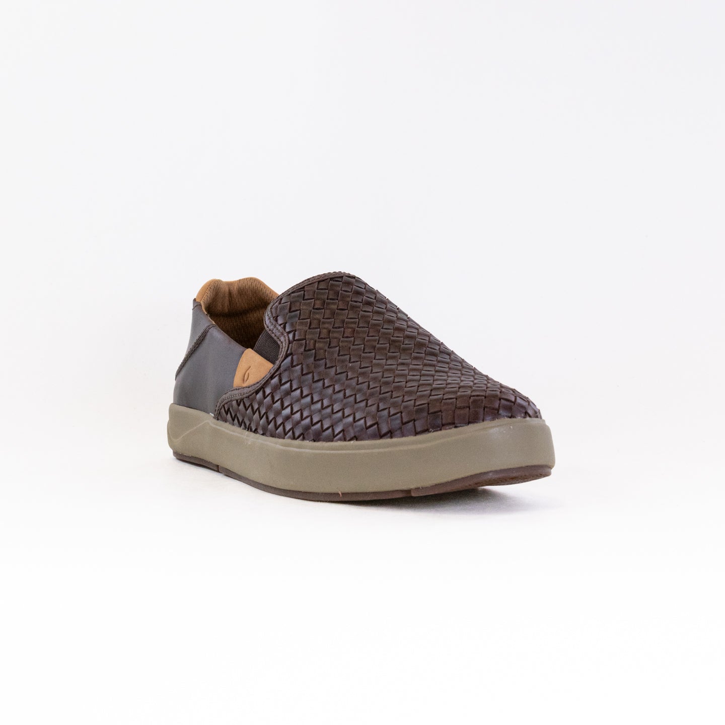 Olukai Men's Dark Wood Lae'ahi Lauhala - Stylish Slip-Ons